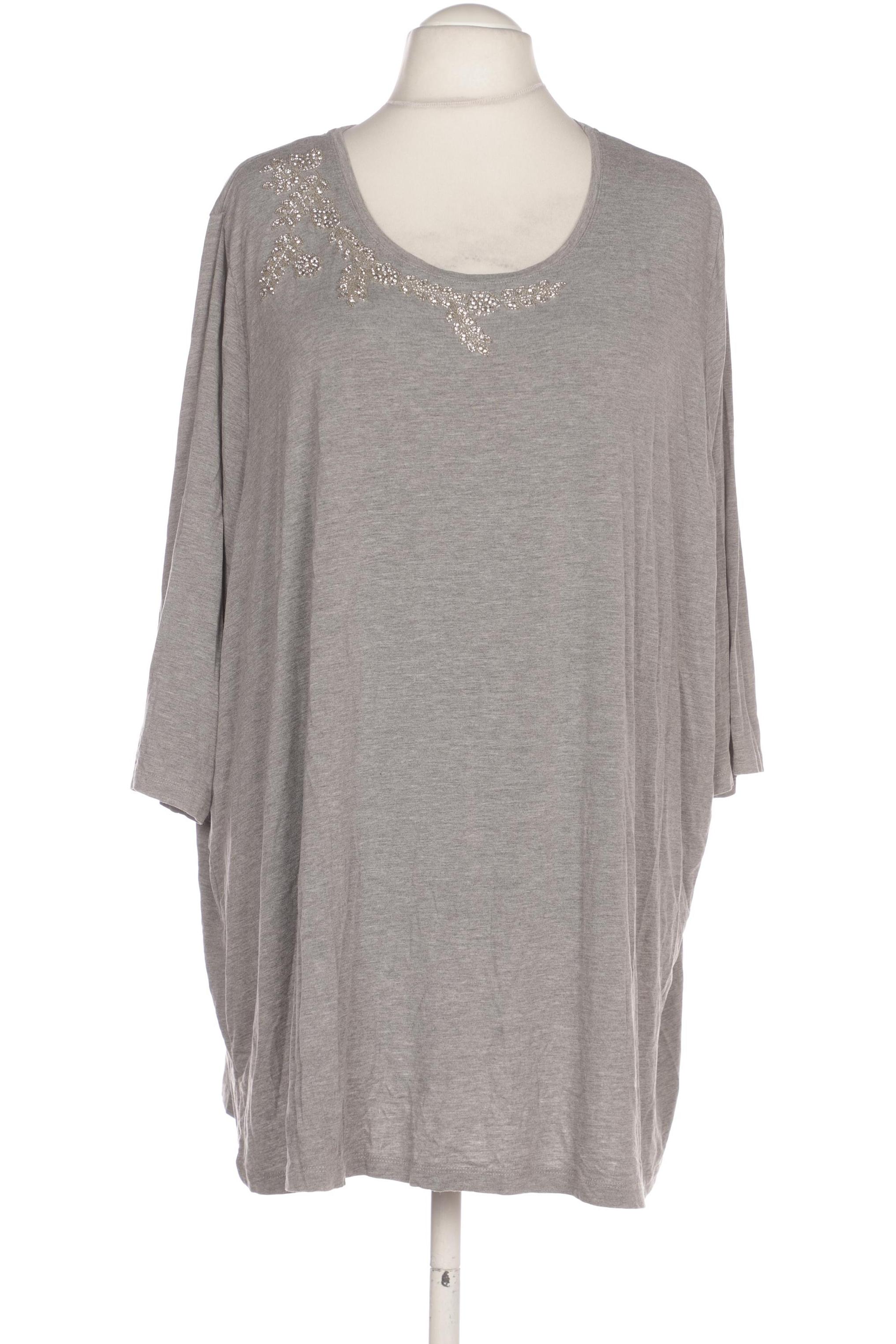 

Selection by Ulla Popken Damen T-Shirt, grau, Gr. 58