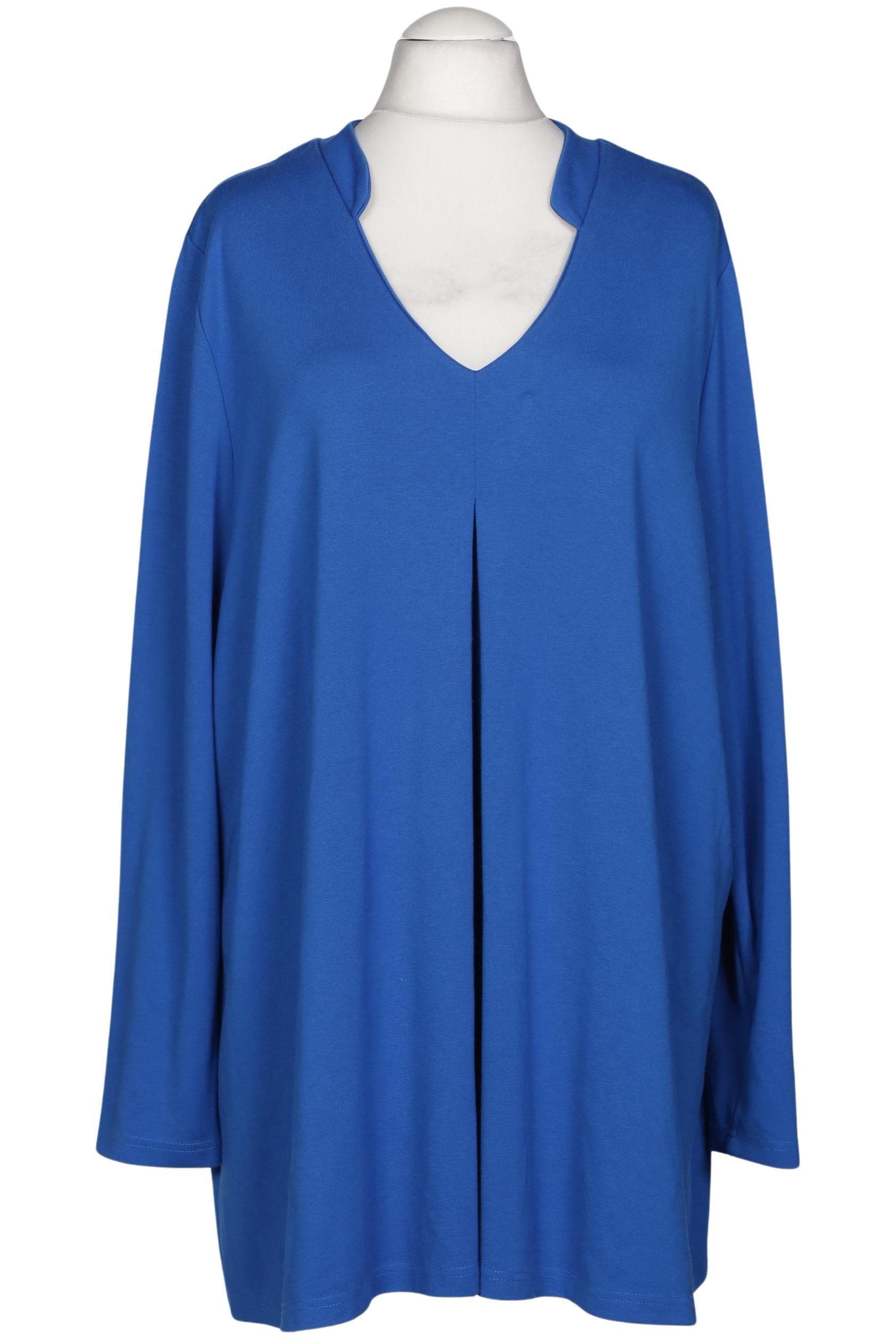 

Selection by Ulla Popken Damen Langarmshirt, blau, Gr. 58