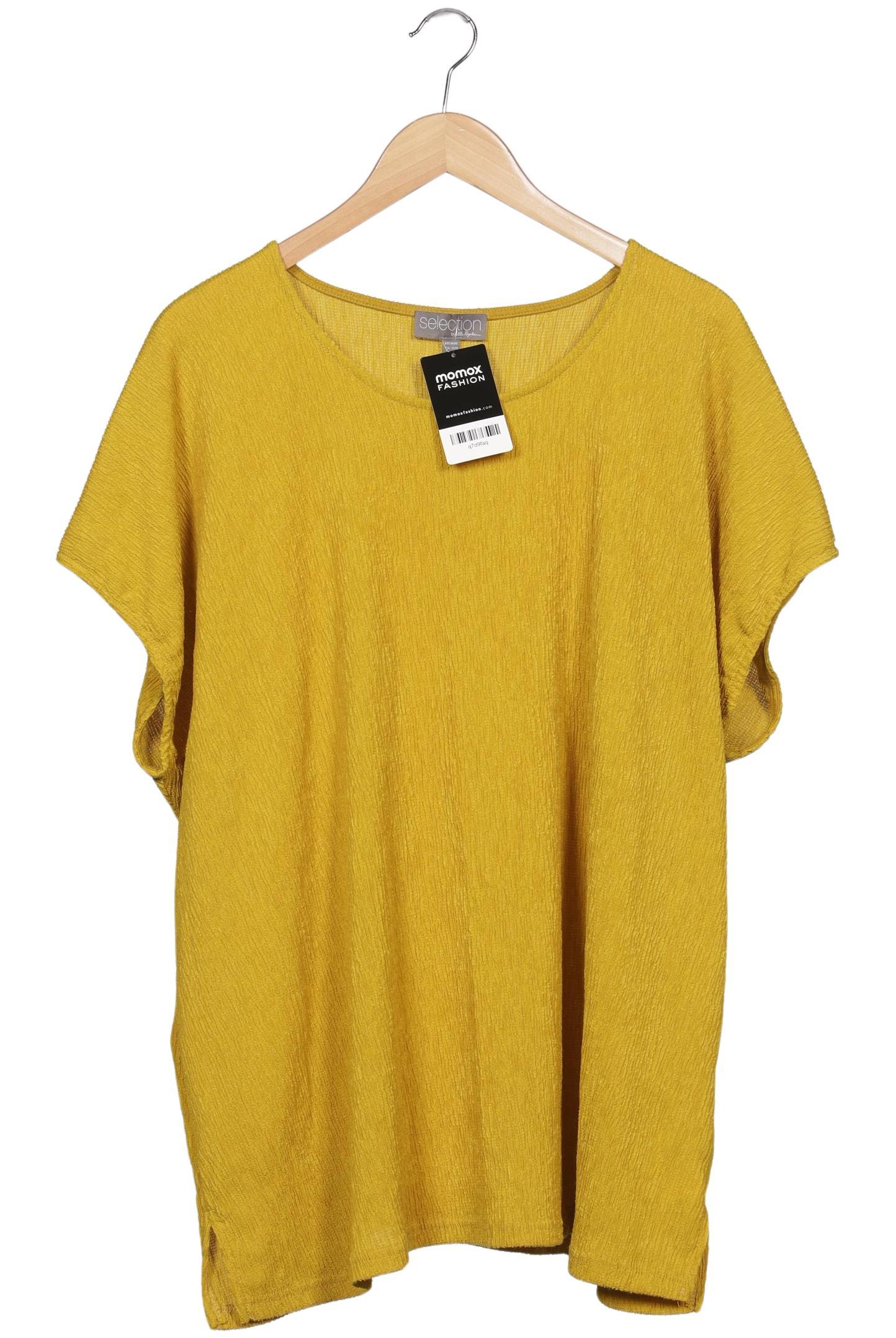 

Selection by Ulla Popken Damen T-Shirt, gelb, Gr. 46