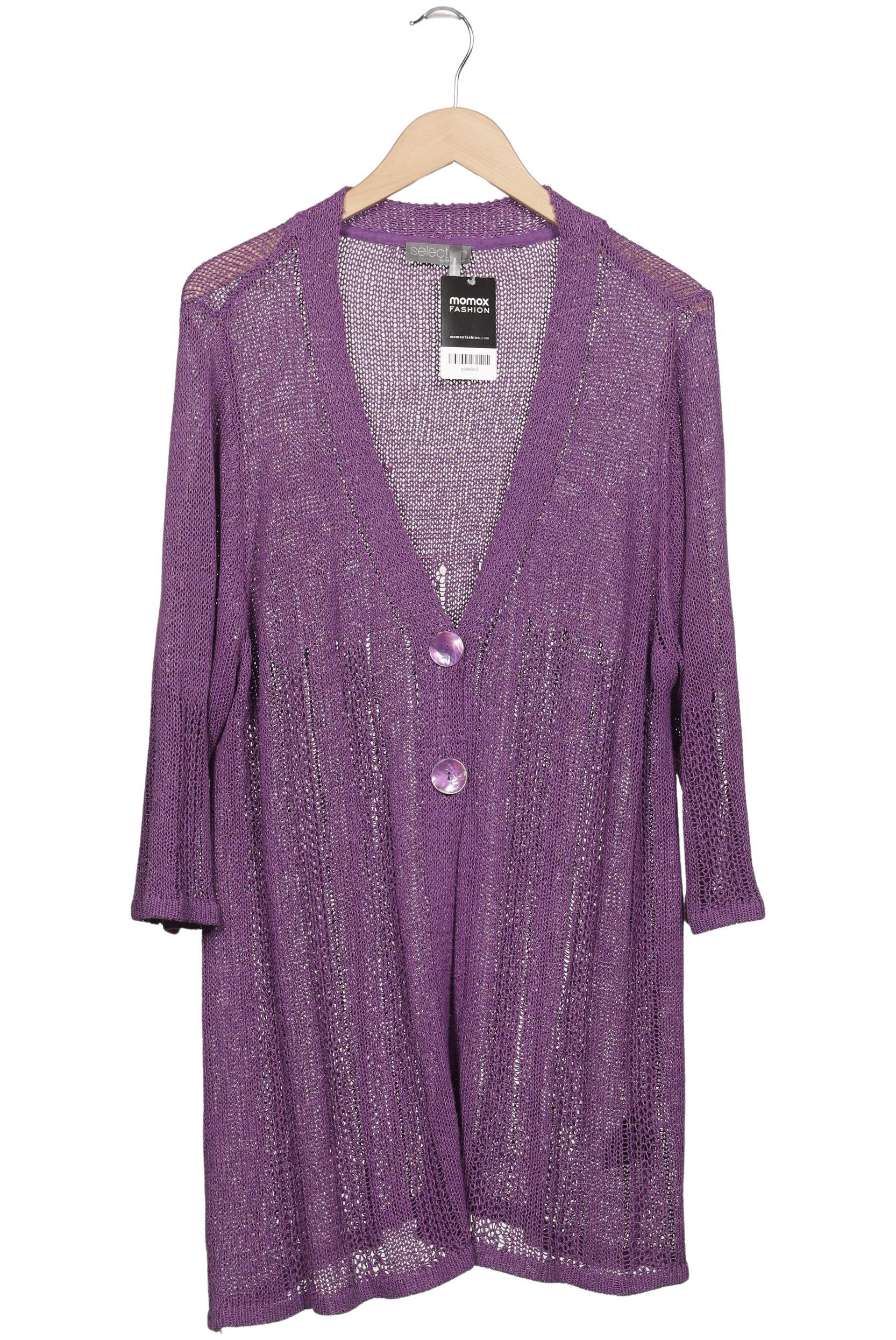 

Selection by Ulla Popken Damen Strickjacke, flieder, Gr. 50