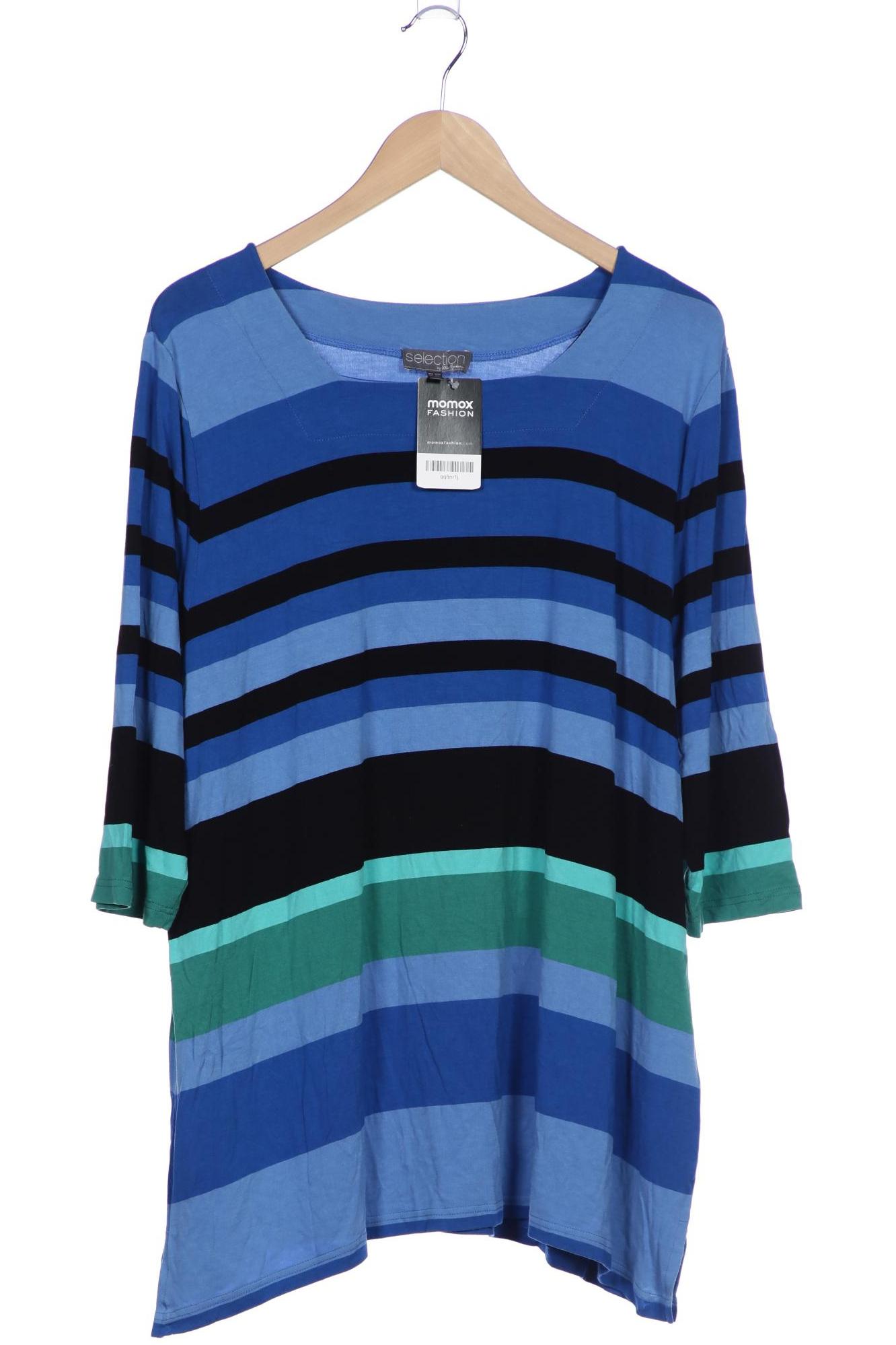 

Selection by Ulla Popken Damen Langarmshirt, blau, Gr. 50