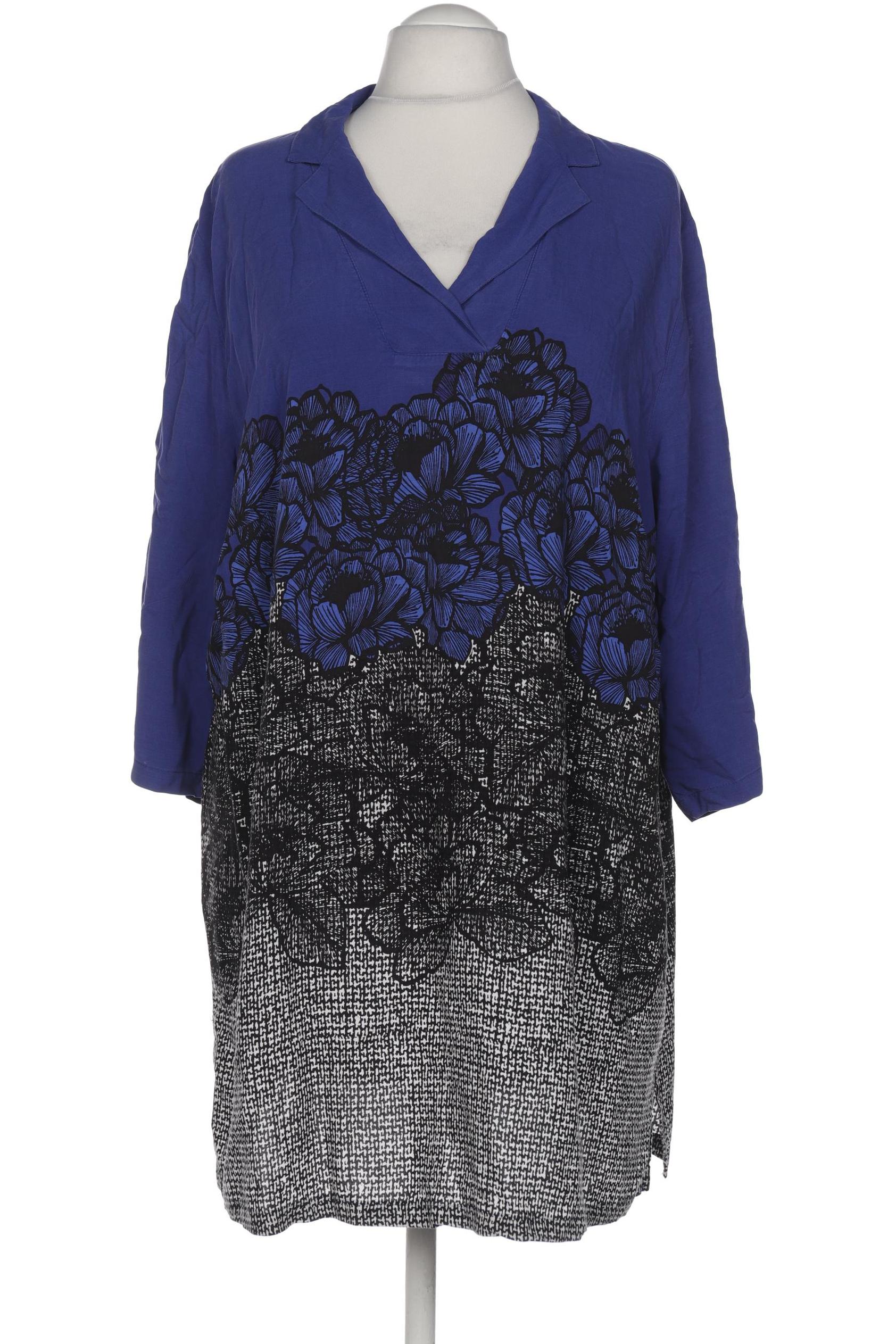 

Selection by Ulla Popken Damen Bluse, blau, Gr. 54