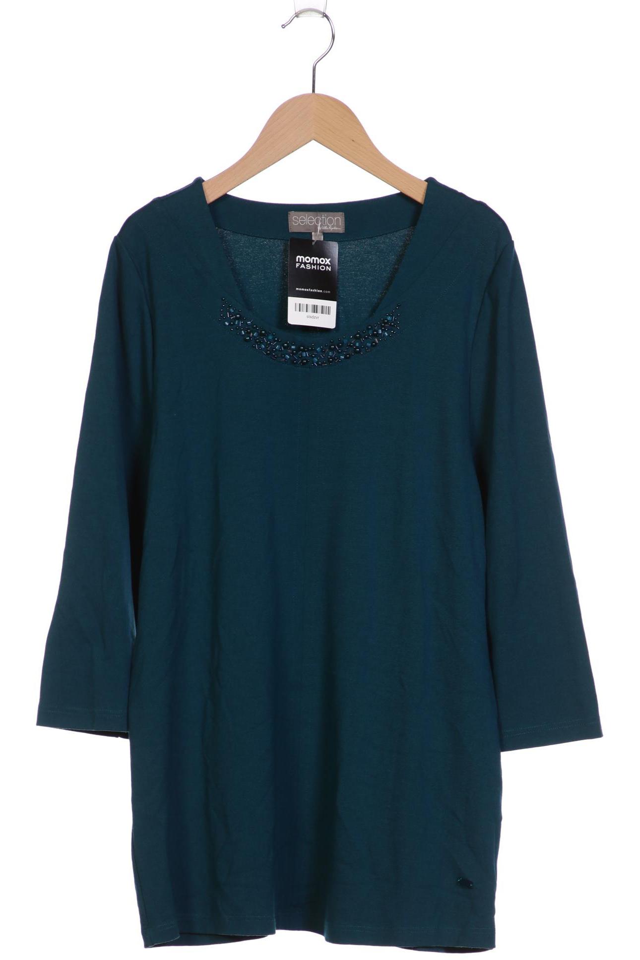 

Selection by Ulla Popken Damen Langarmshirt, türkis, Gr. 42
