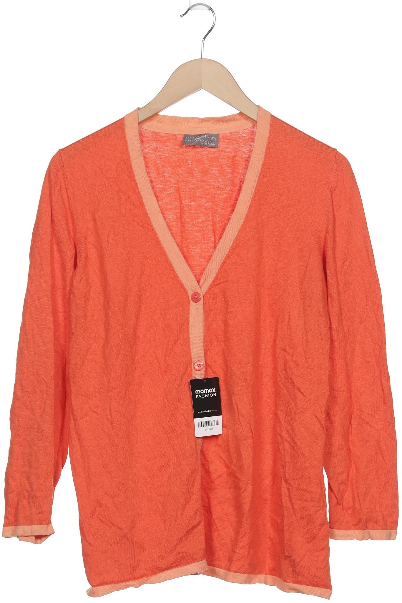 

Selection by Ulla Popken Damen Strickjacke, orange, Gr. 42
