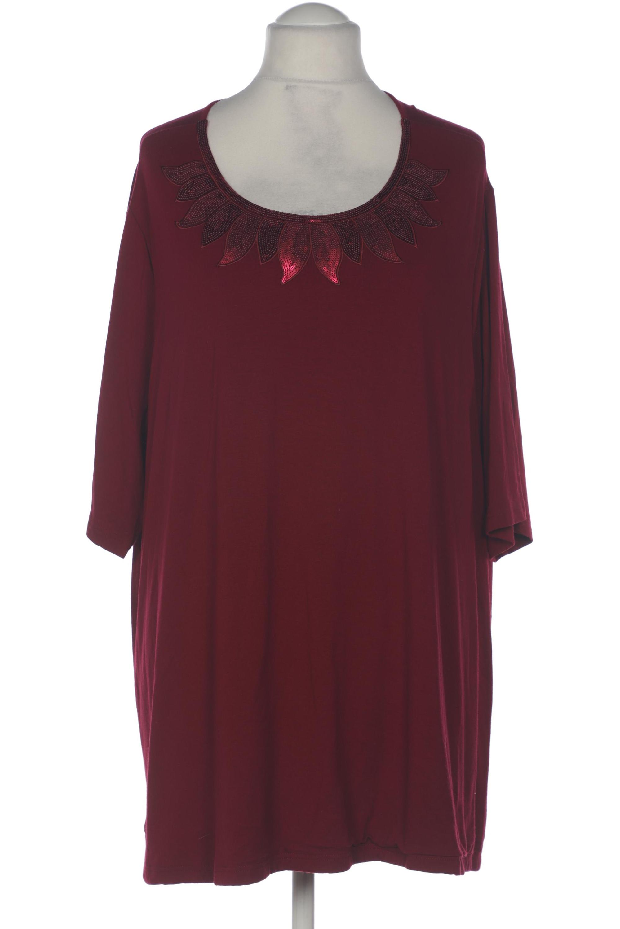 

Selection by Ulla Popken Damen Langarmshirt, bordeaux, Gr. 54
