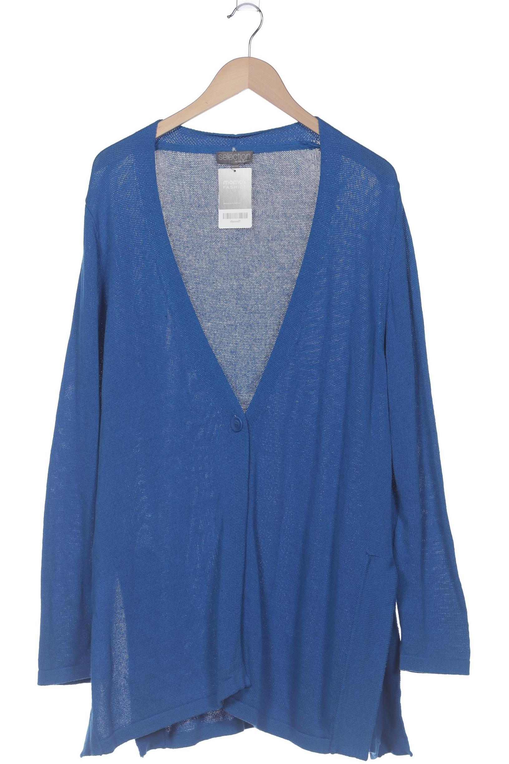 

Selection by Ulla Popken Damen Strickjacke, blau, Gr. 46