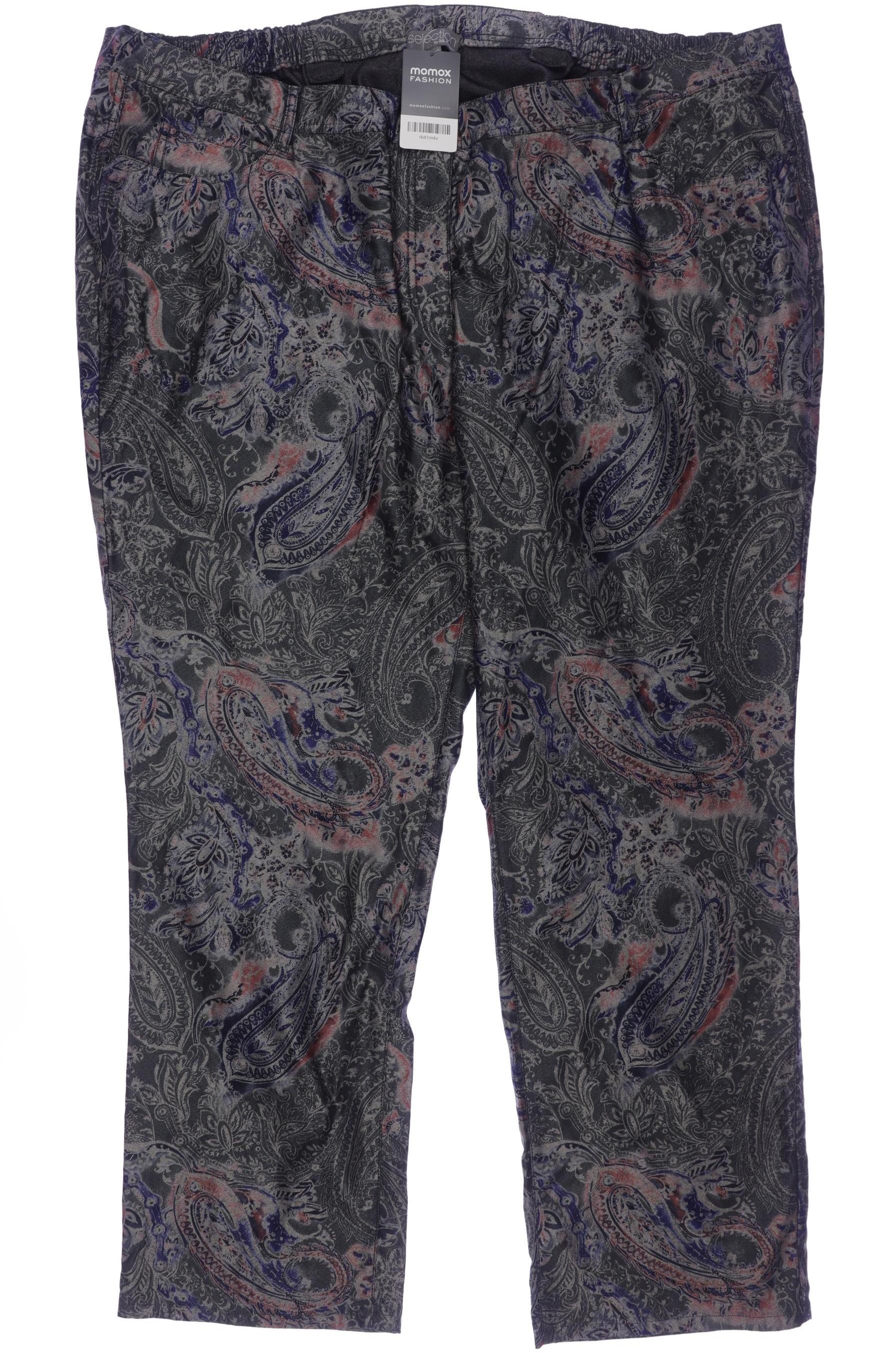 

Selection by Ulla Popken Damen Stoffhose, mehrfarbig, Gr. 58