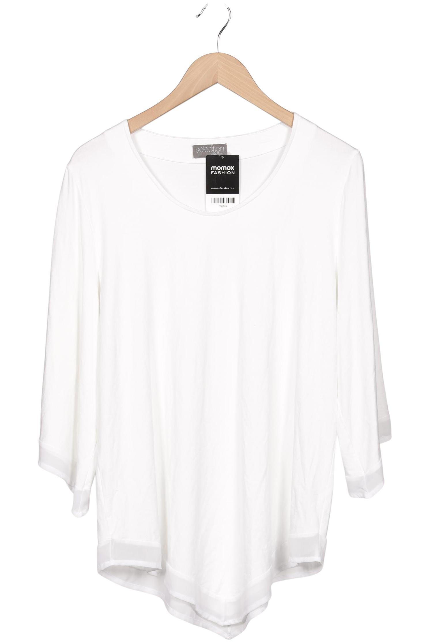 

Selection by Ulla Popken Damen Langarmshirt, weiß, Gr. 42