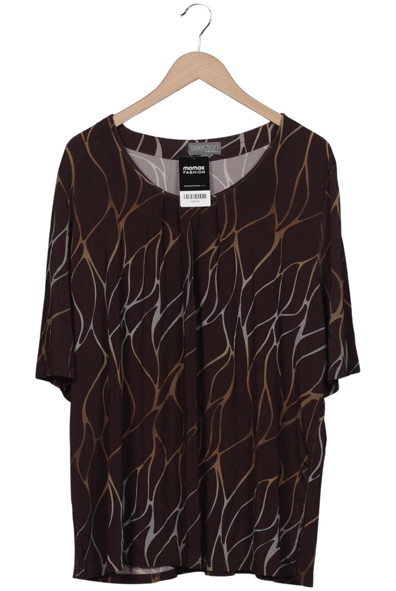 

Selection by Ulla Popken Damen Langarmshirt, braun, Gr. 50