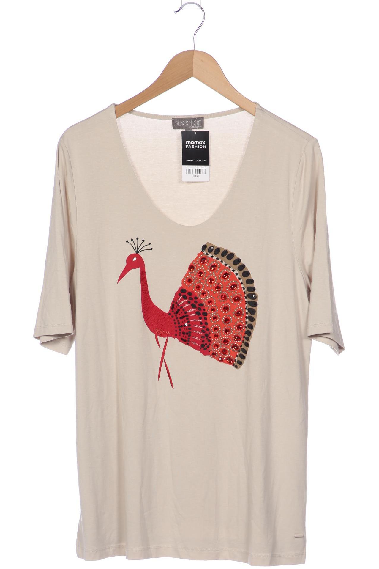 

Selection by Ulla Popken Damen T-Shirt, cremeweiß, Gr. 42