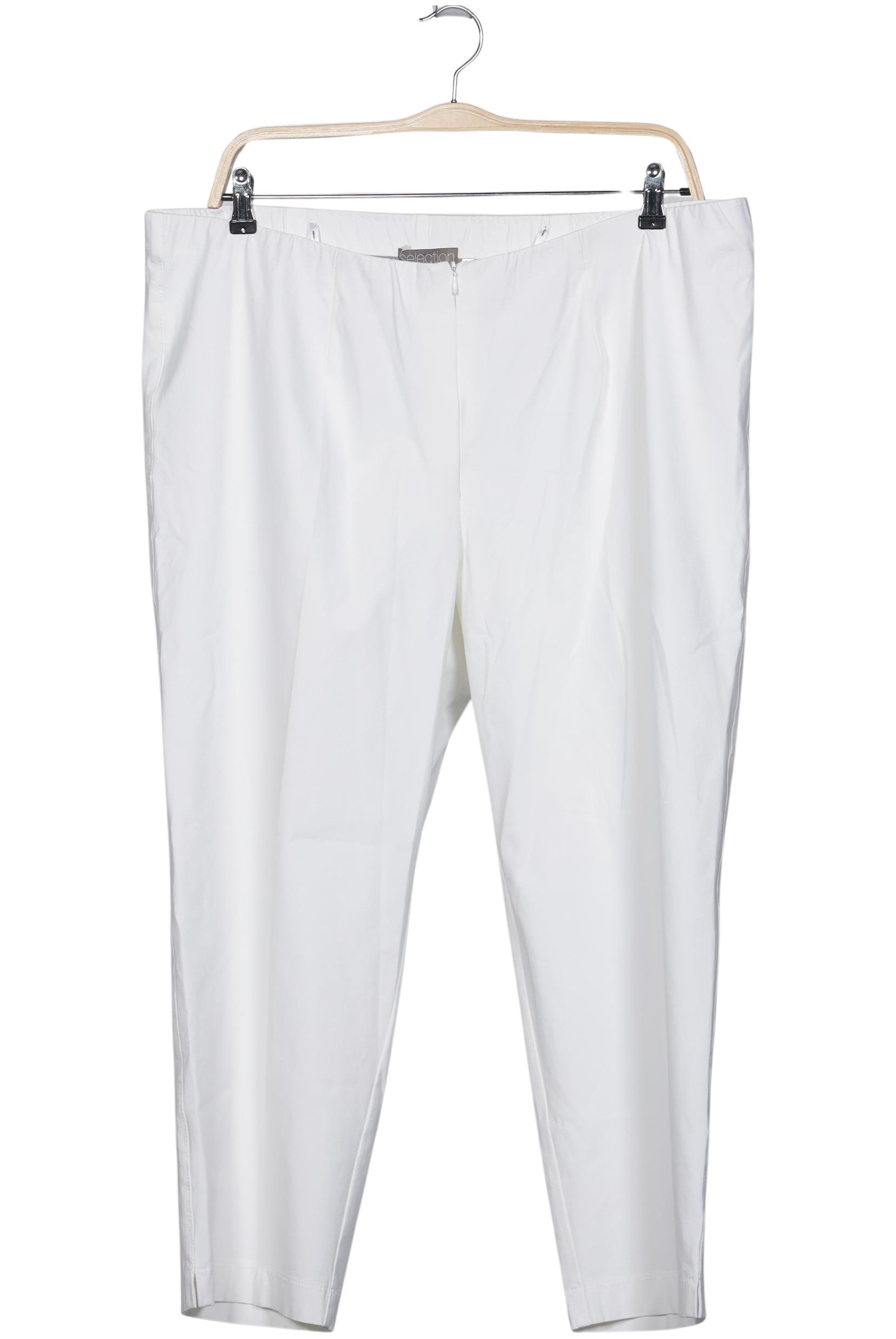 

Selection by Ulla Popken Damen Stoffhose, weiß, Gr. 50