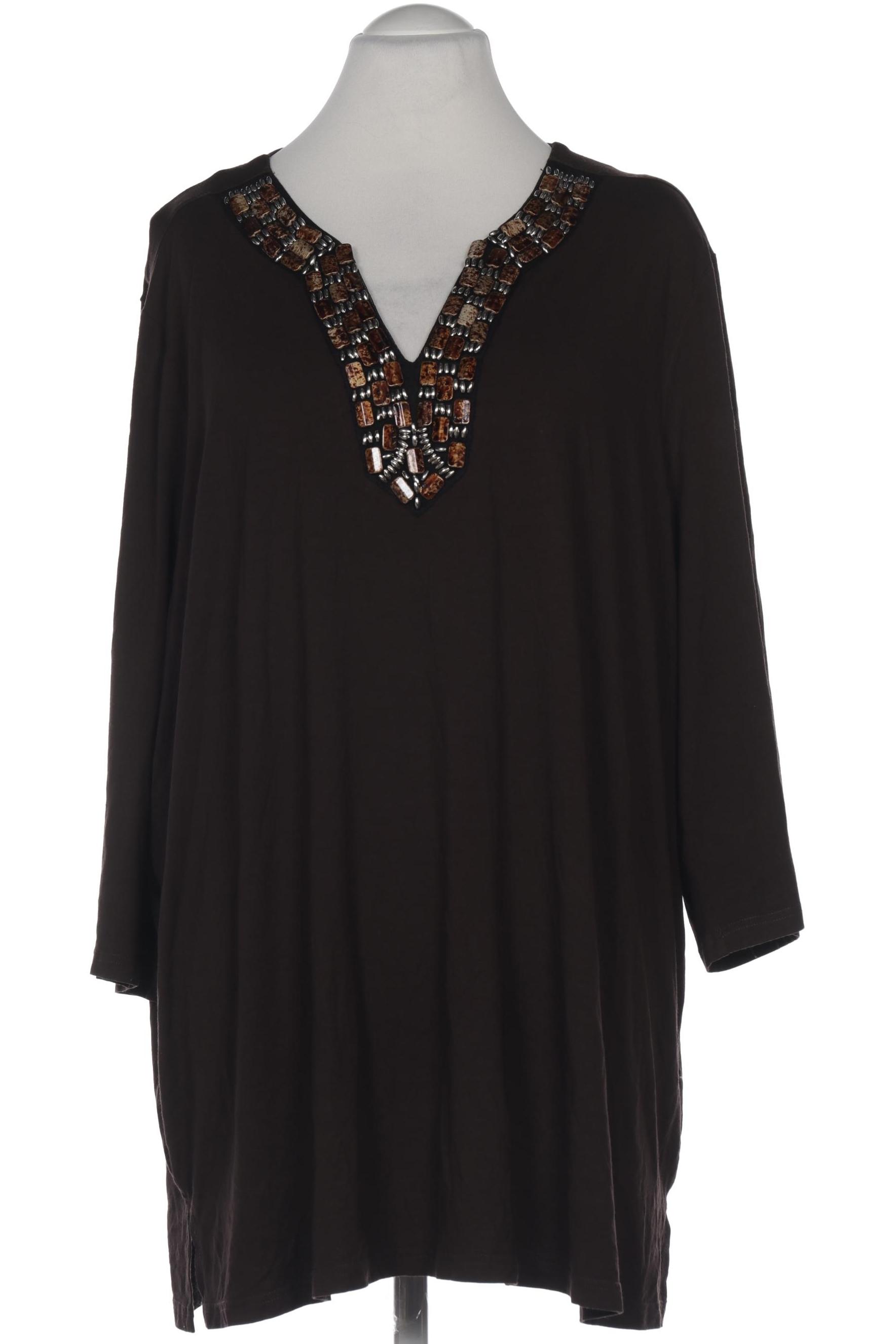 

Selection by Ulla Popken Damen Langarmshirt, braun, Gr. 54