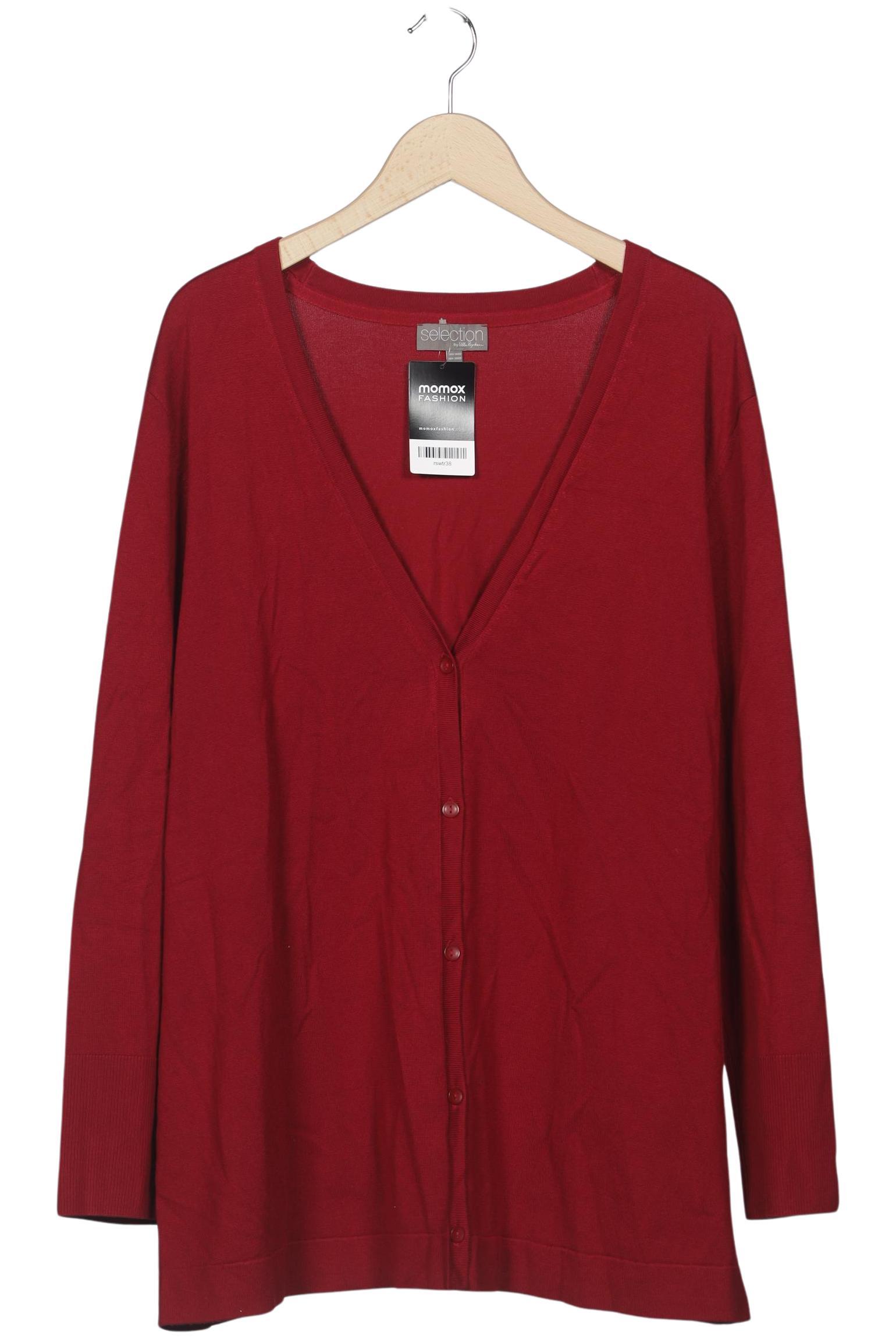 

Selection by Ulla Popken Damen Strickjacke, rot, Gr. 50