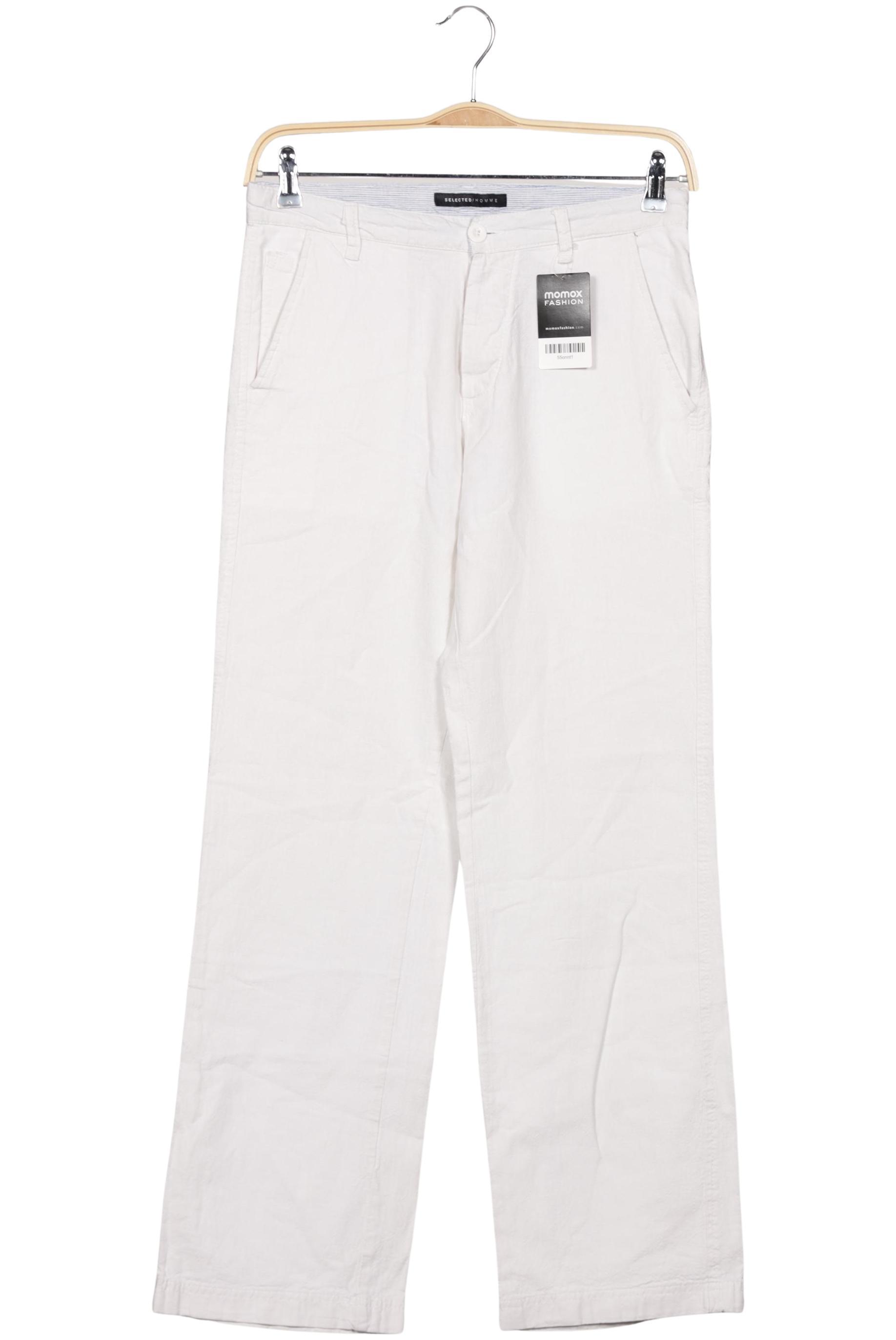 

Selection by Ulla Popken Damen Stoffhose, weiß, Gr. 30