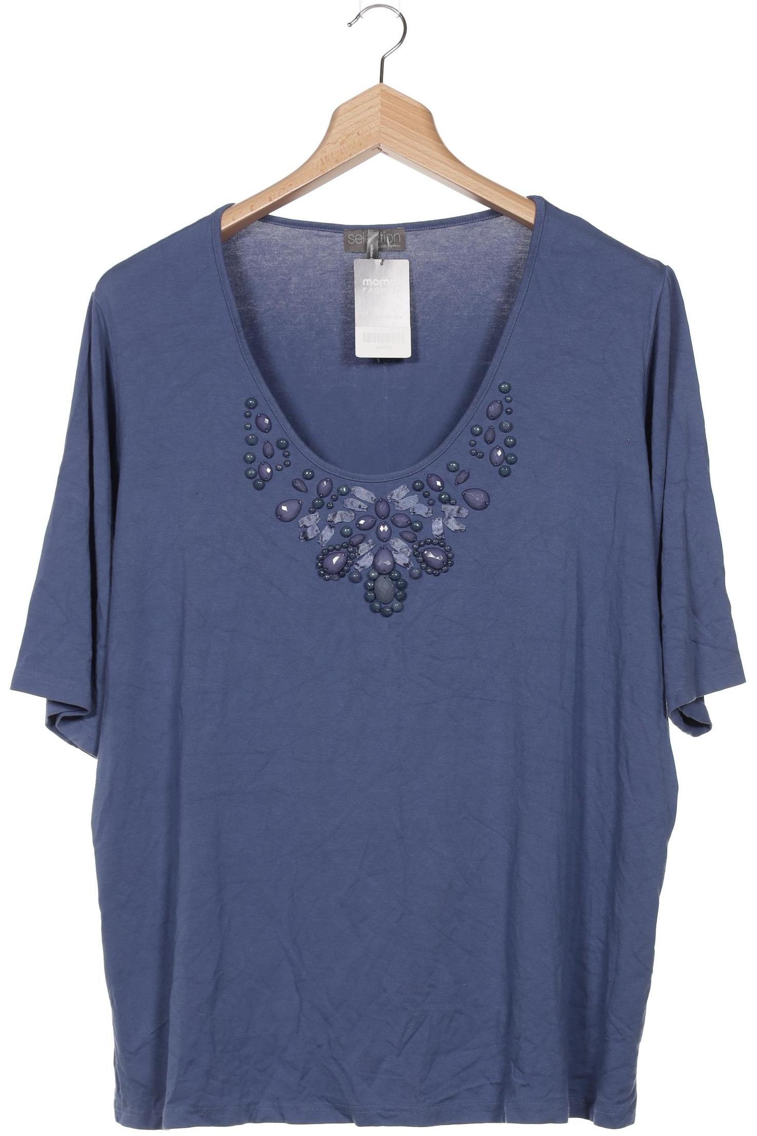 

Selection by Ulla Popken Damen T-Shirt, blau, Gr. 54