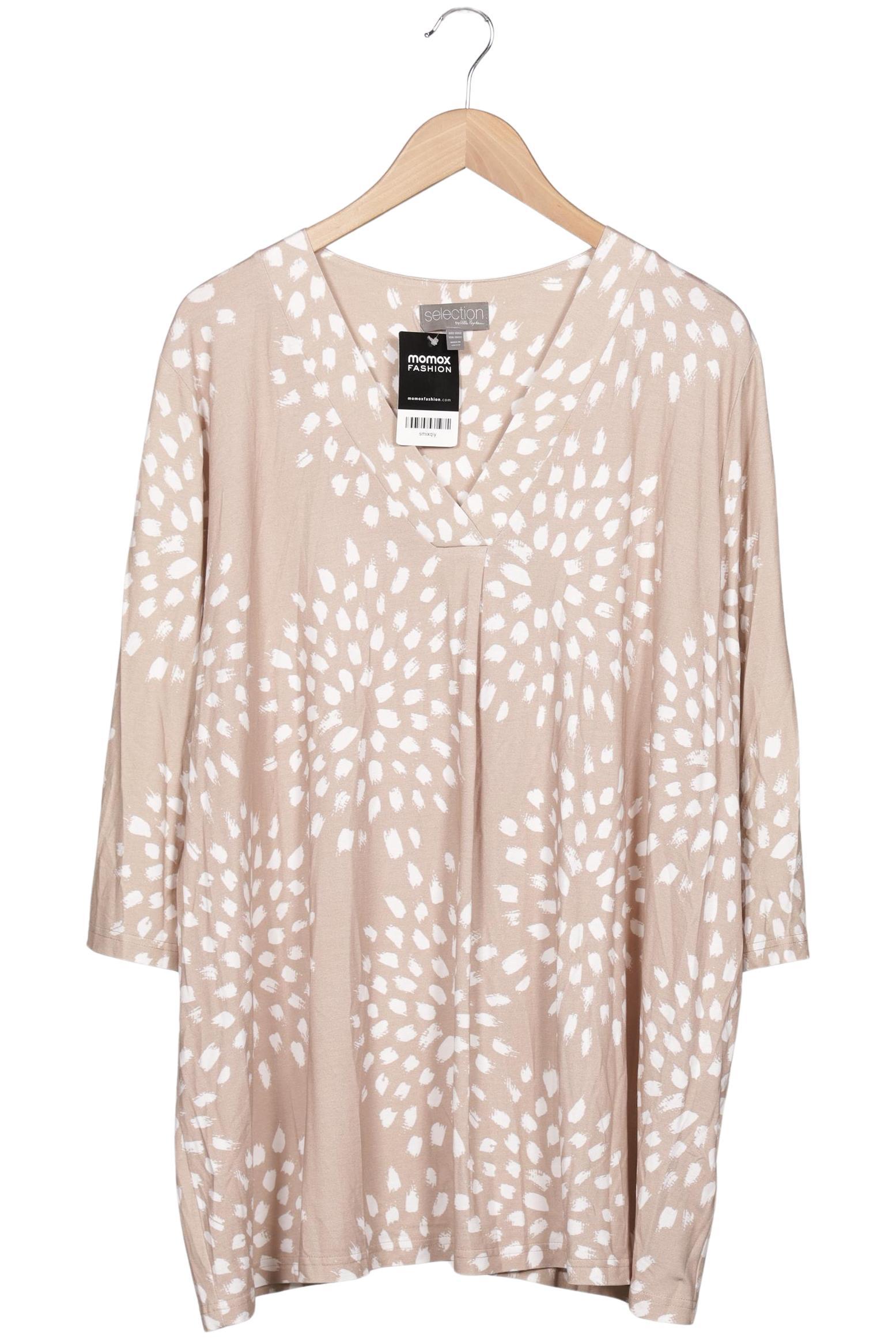 

Selection by Ulla Popken Damen Langarmshirt, beige, Gr. 50