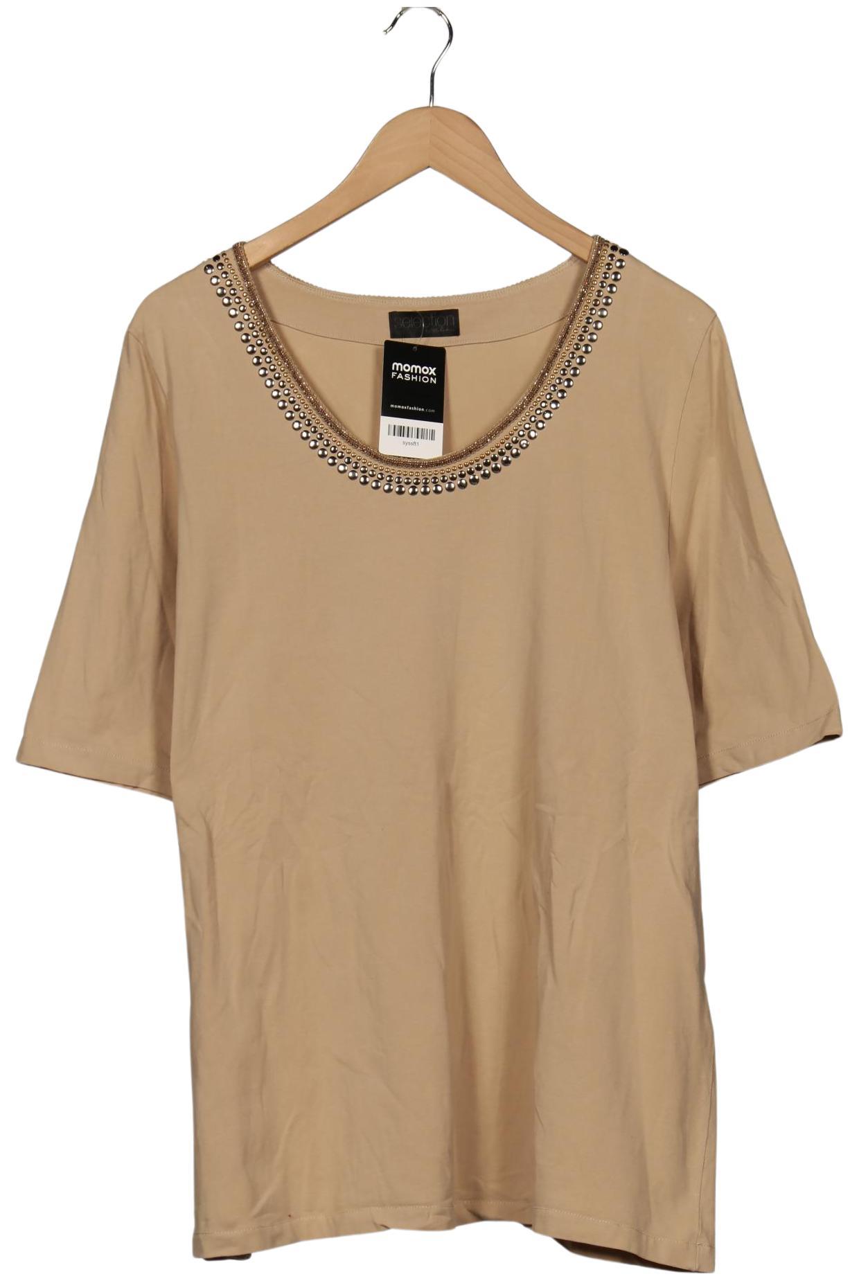 

Selection by Ulla Popken Damen T-Shirt, beige, Gr. 50