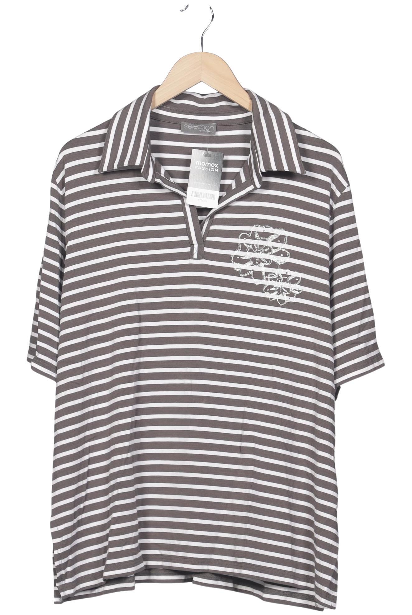 

Selection by Ulla Popken Damen Poloshirt, mehrfarbig, Gr. 50