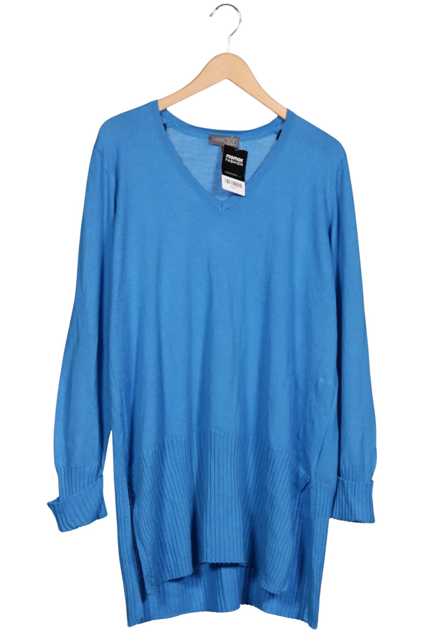 

Selection by Ulla Popken Damen Pullover, blau, Gr. 50