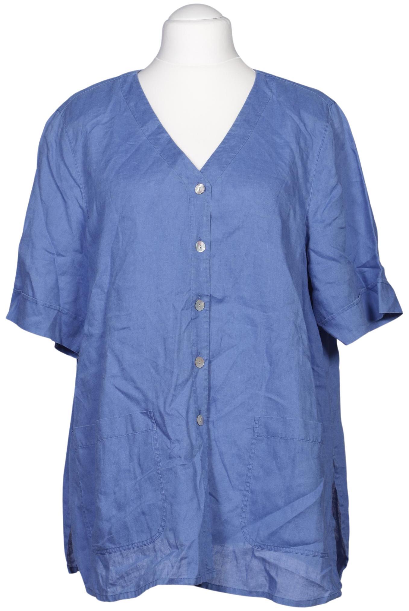 

Selection by Ulla Popken Damen Bluse, blau, Gr. 46