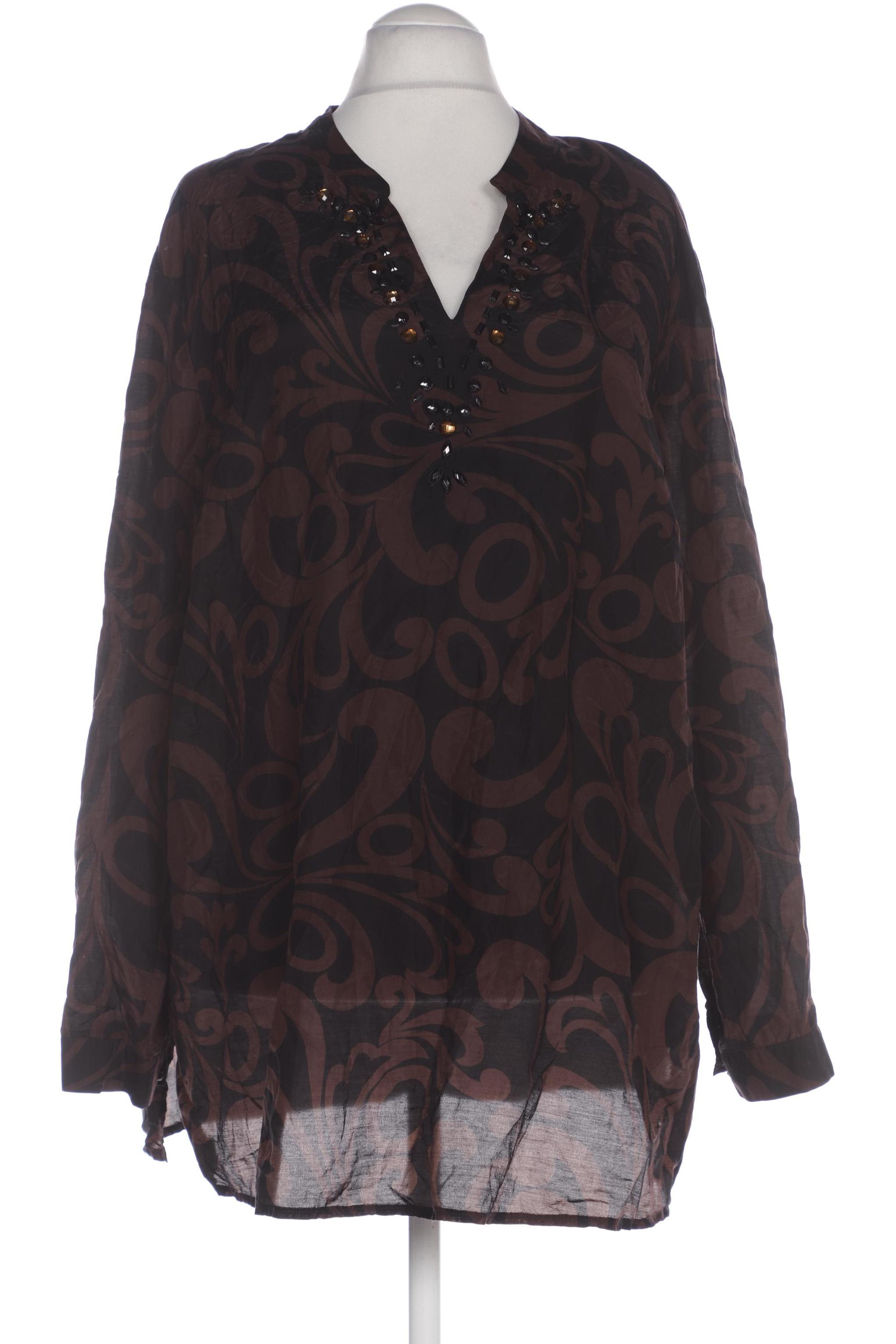 

Selection by Ulla Popken Damen Bluse, braun, Gr. 54