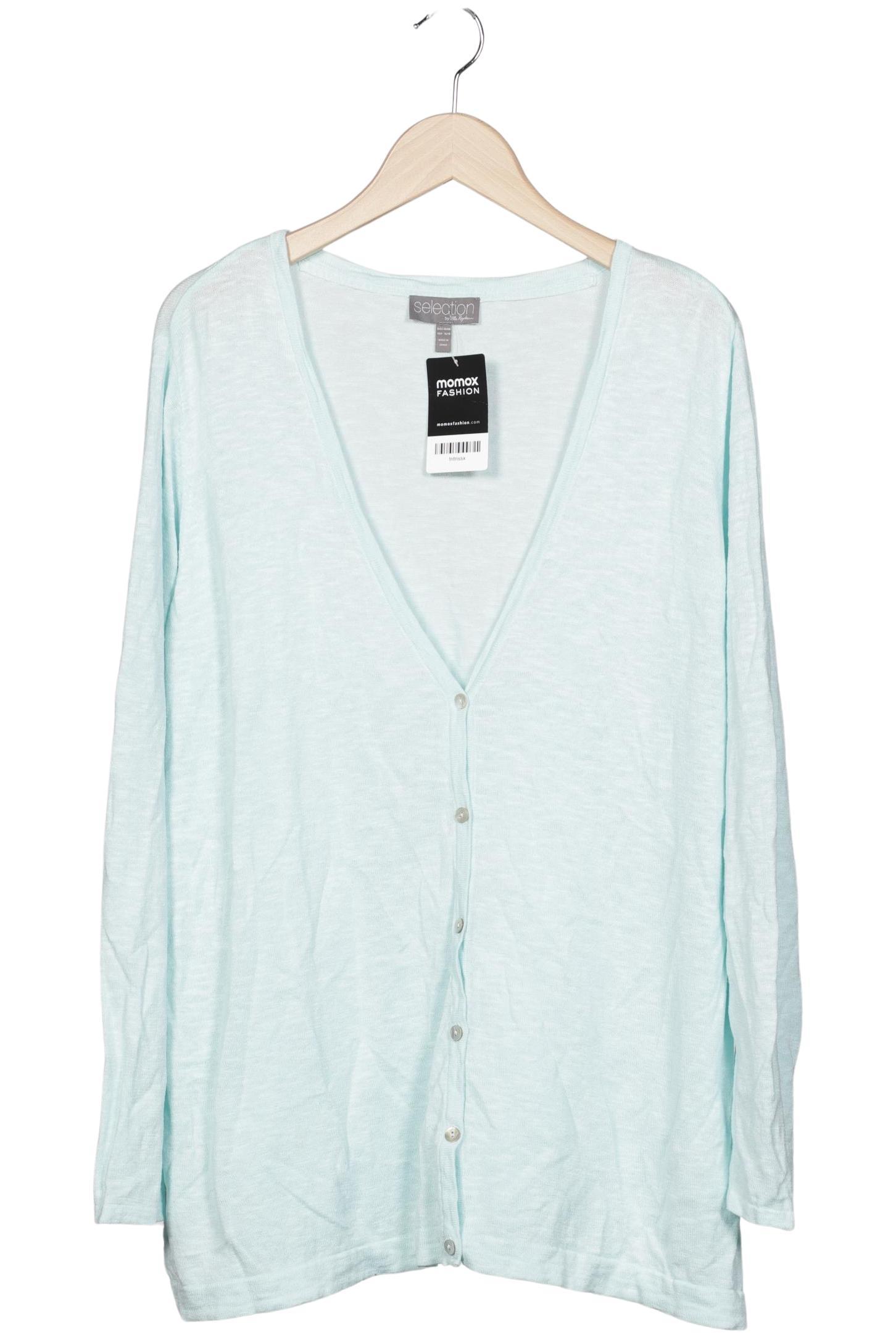 

Selection by Ulla Popken Damen Strickjacke, hellblau, Gr. 46