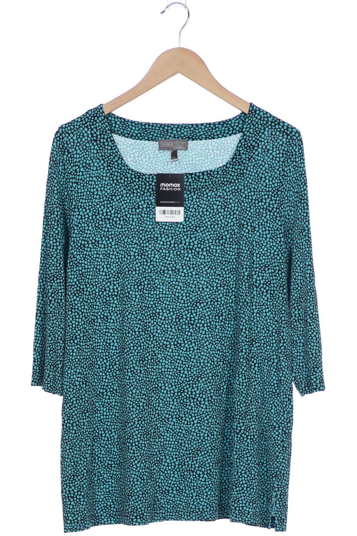 

Selection by Ulla Popken Damen Langarmshirt, türkis, Gr. 46