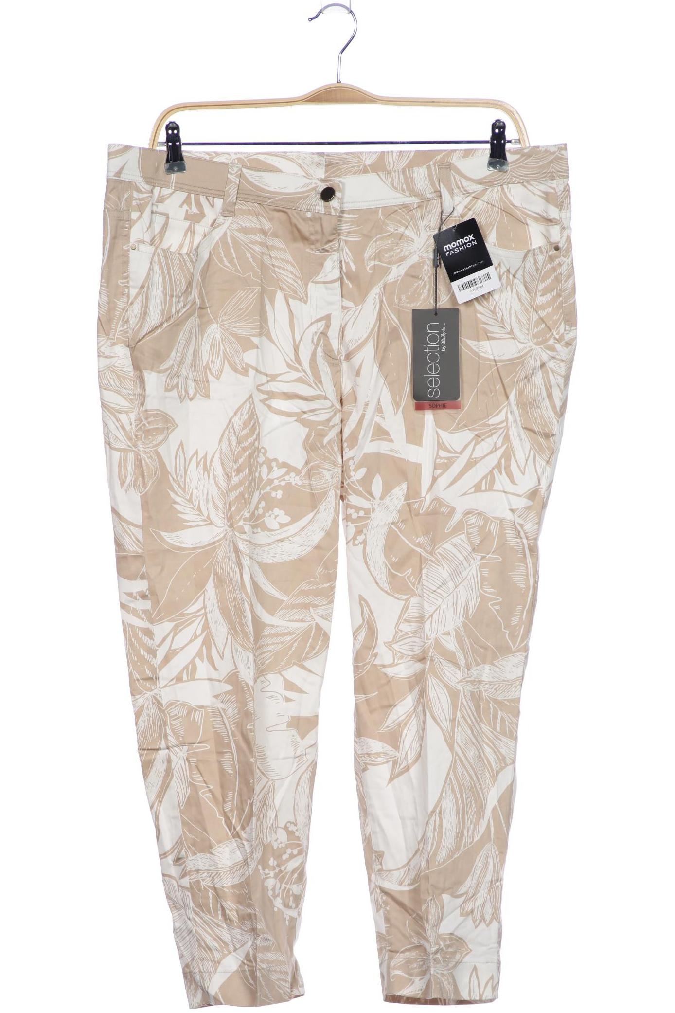 

Selection by Ulla Popken Damen Stoffhose, beige, Gr. 48