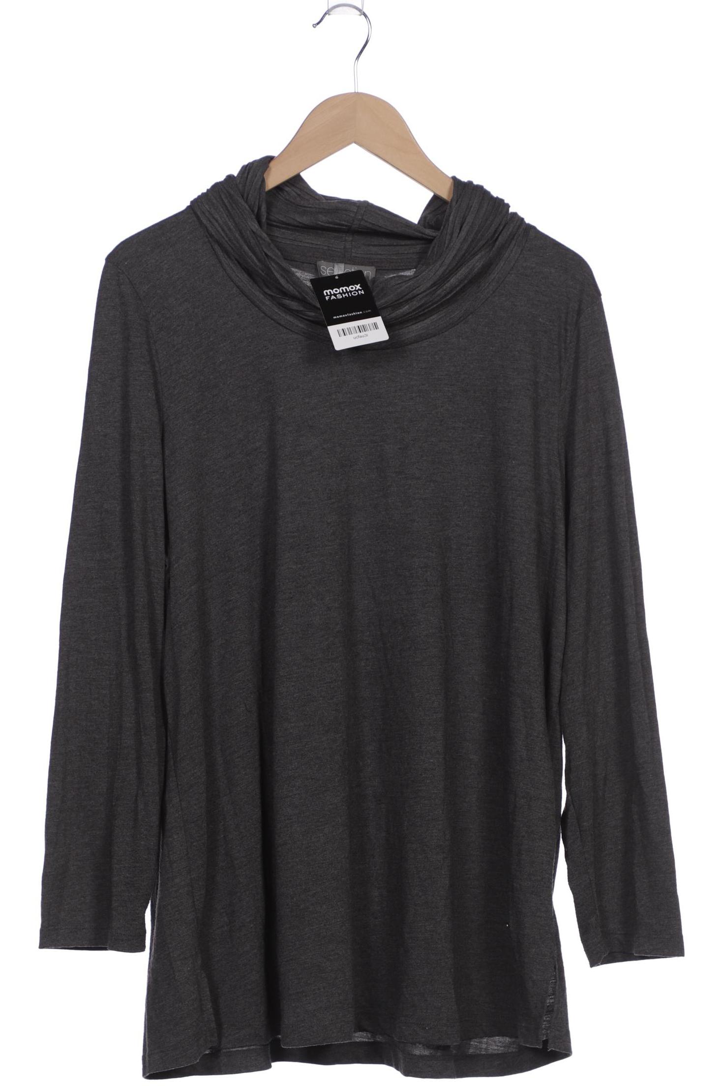 

Selection by Ulla Popken Damen Langarmshirt, grau, Gr. 50