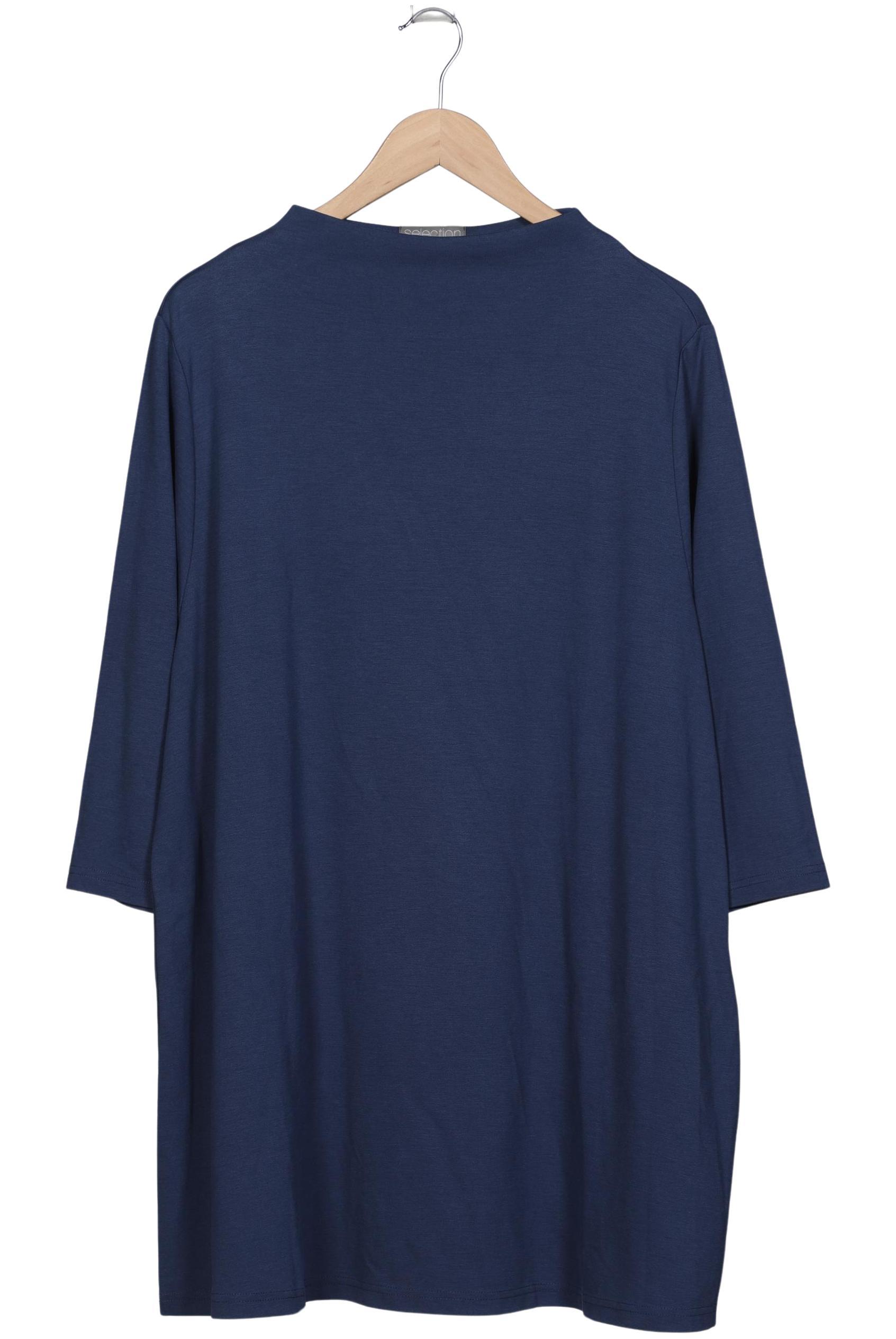 

Selection by Ulla Popken Damen Langarmshirt, blau, Gr. 50