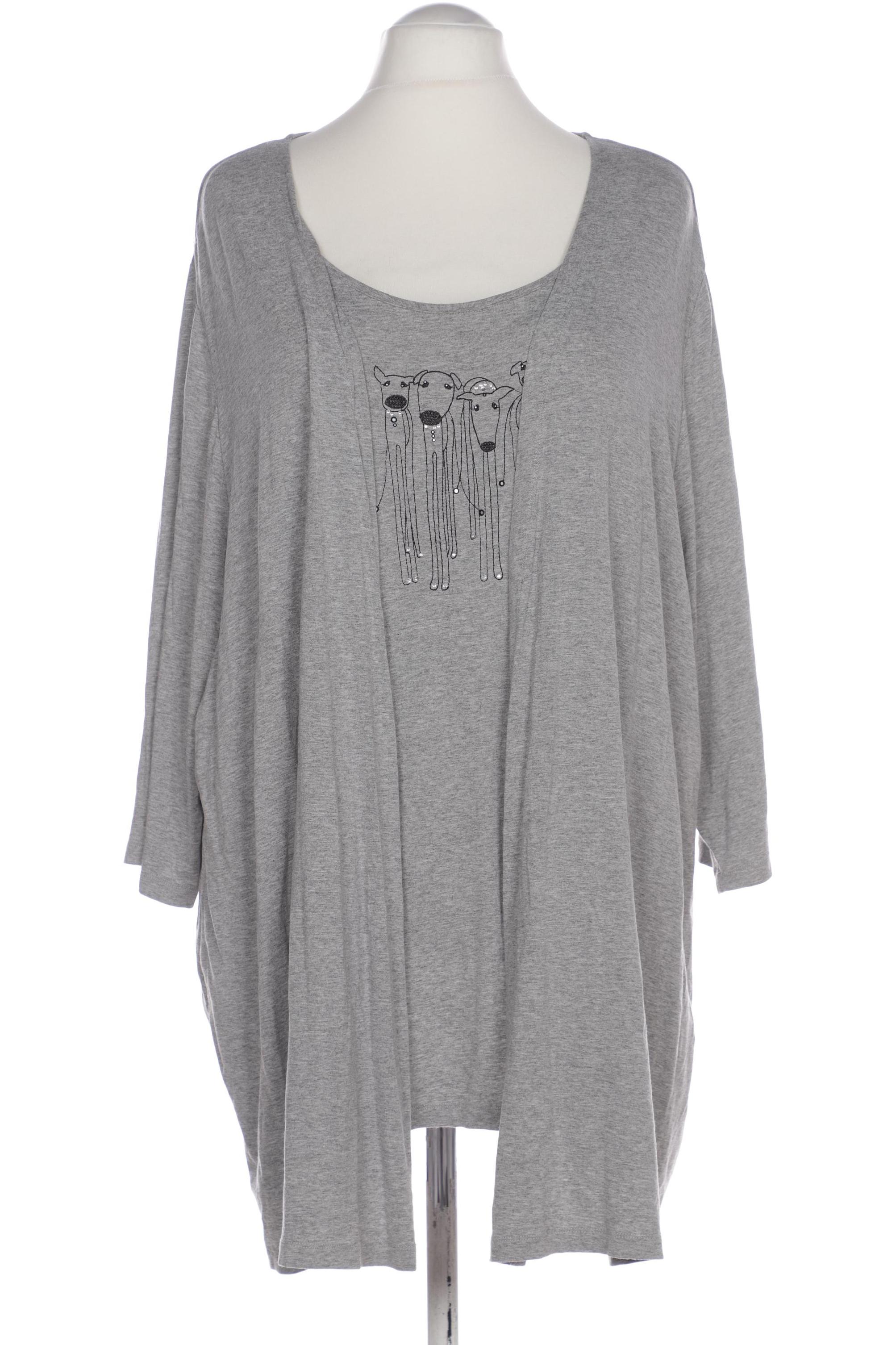 

Selection by Ulla Popken Damen Langarmshirt, grau, Gr. 54