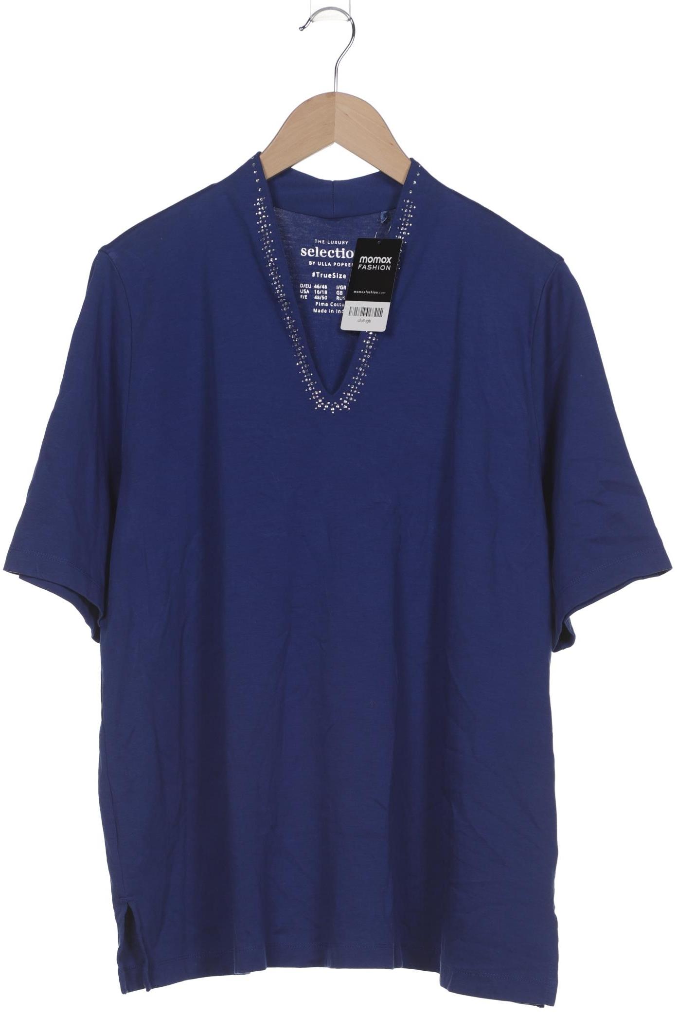 

Selection by Ulla Popken Damen T-Shirt, blau, Gr. 46