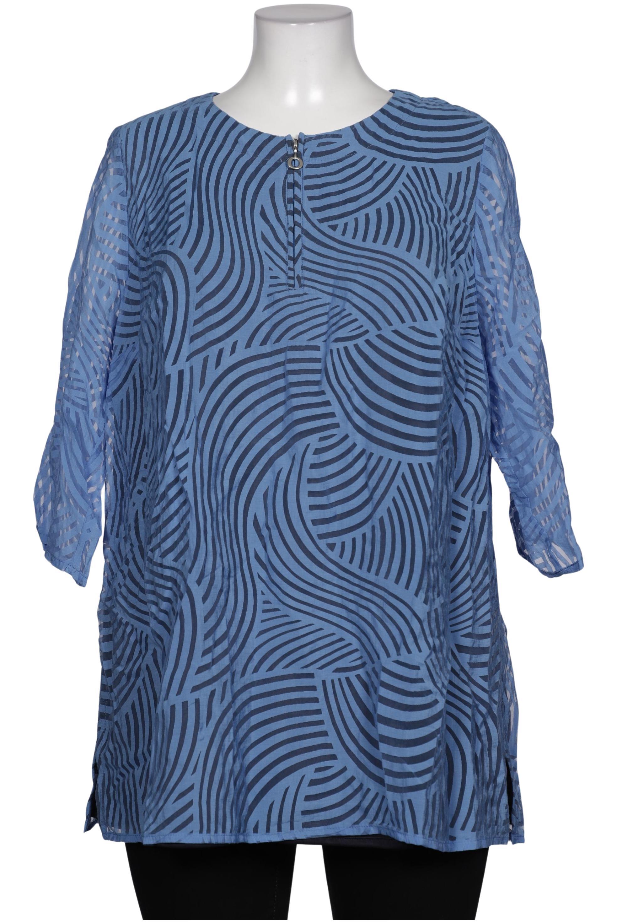 

Selection by Ulla Popken Damen Bluse, blau, Gr. 46