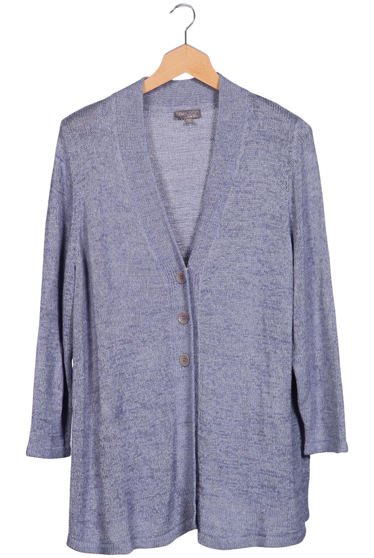 

Selection by Ulla Popken Damen Strickjacke, blau, Gr. 50