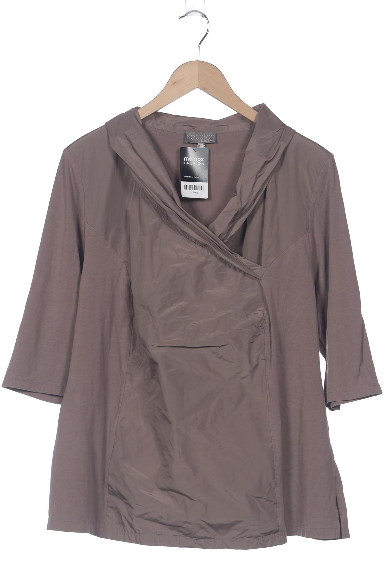 

Selection by Ulla Popken Damen Langarmshirt, braun, Gr. 50