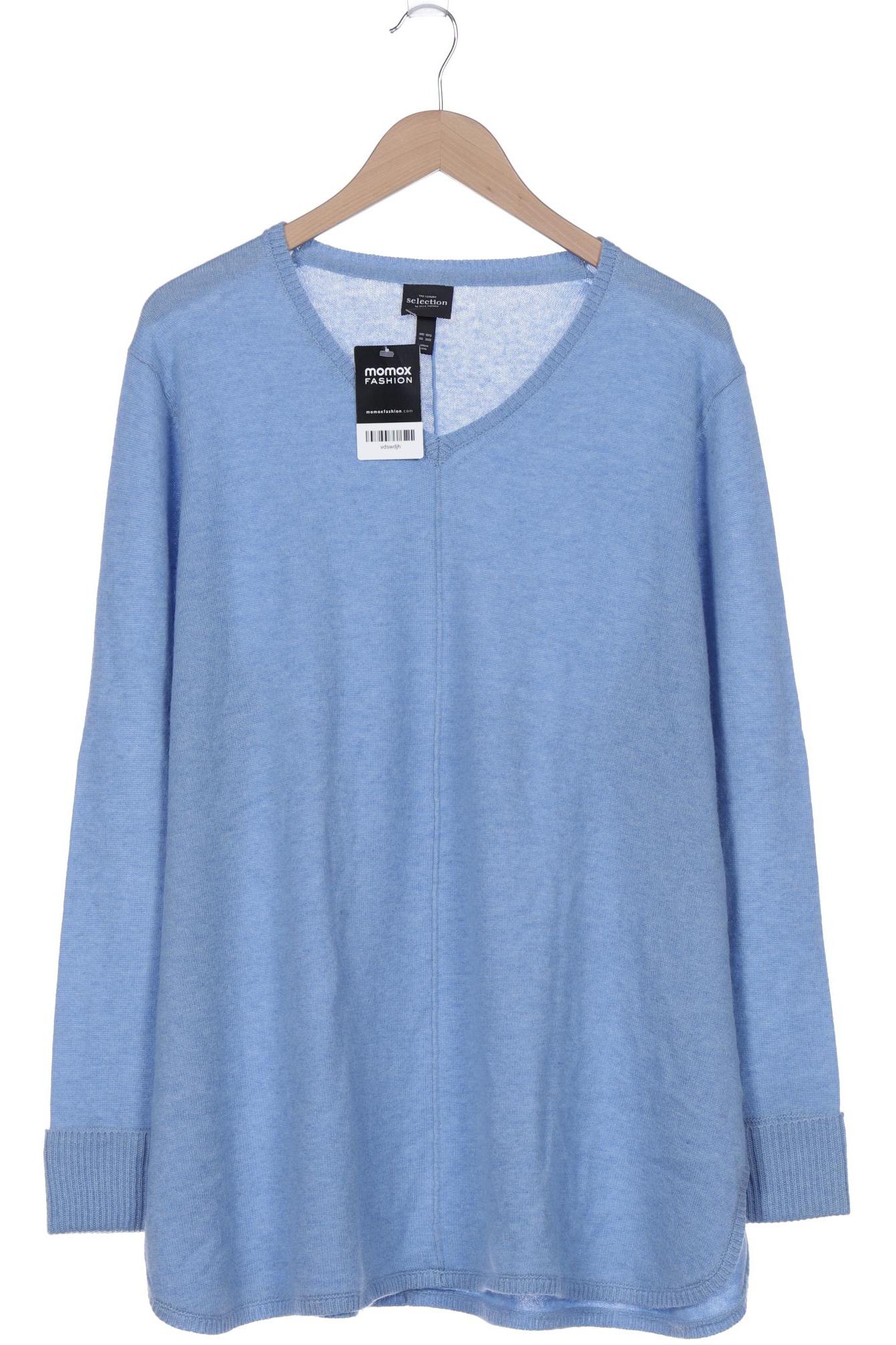 

Selection by Ulla Popken Damen Pullover, blau, Gr. 50