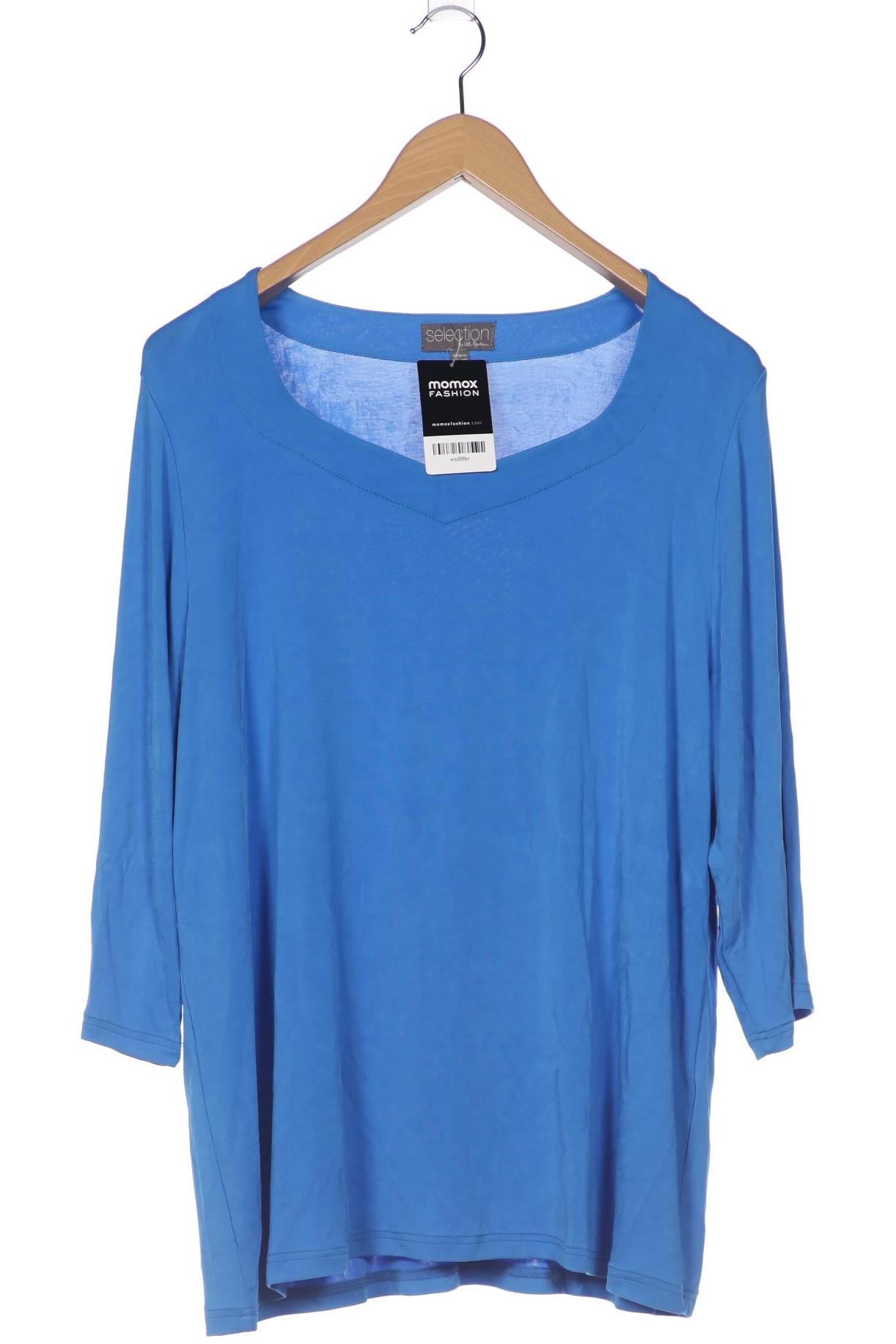 

Selection by Ulla Popken Damen Langarmshirt, blau, Gr. 46