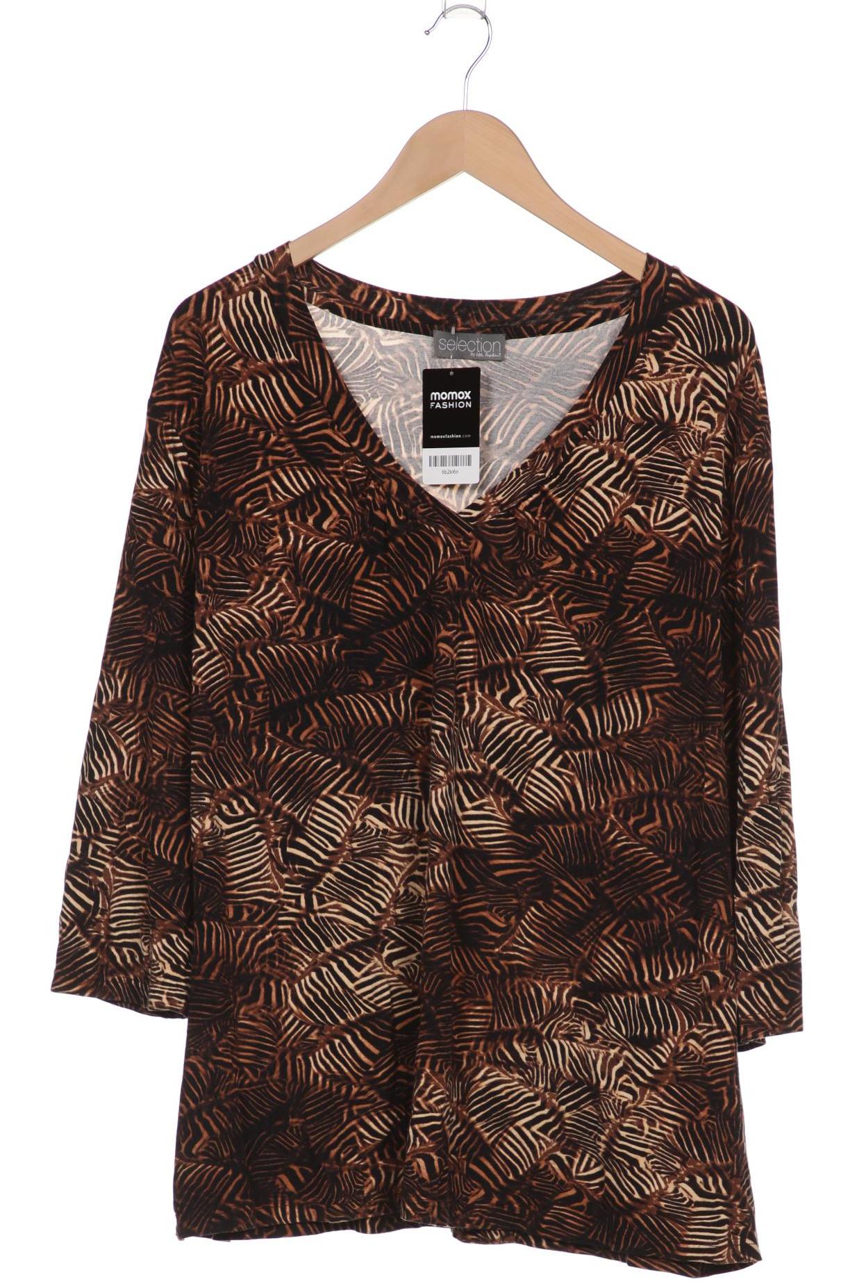 

Selection by Ulla Popken Damen Langarmshirt, braun, Gr. 52