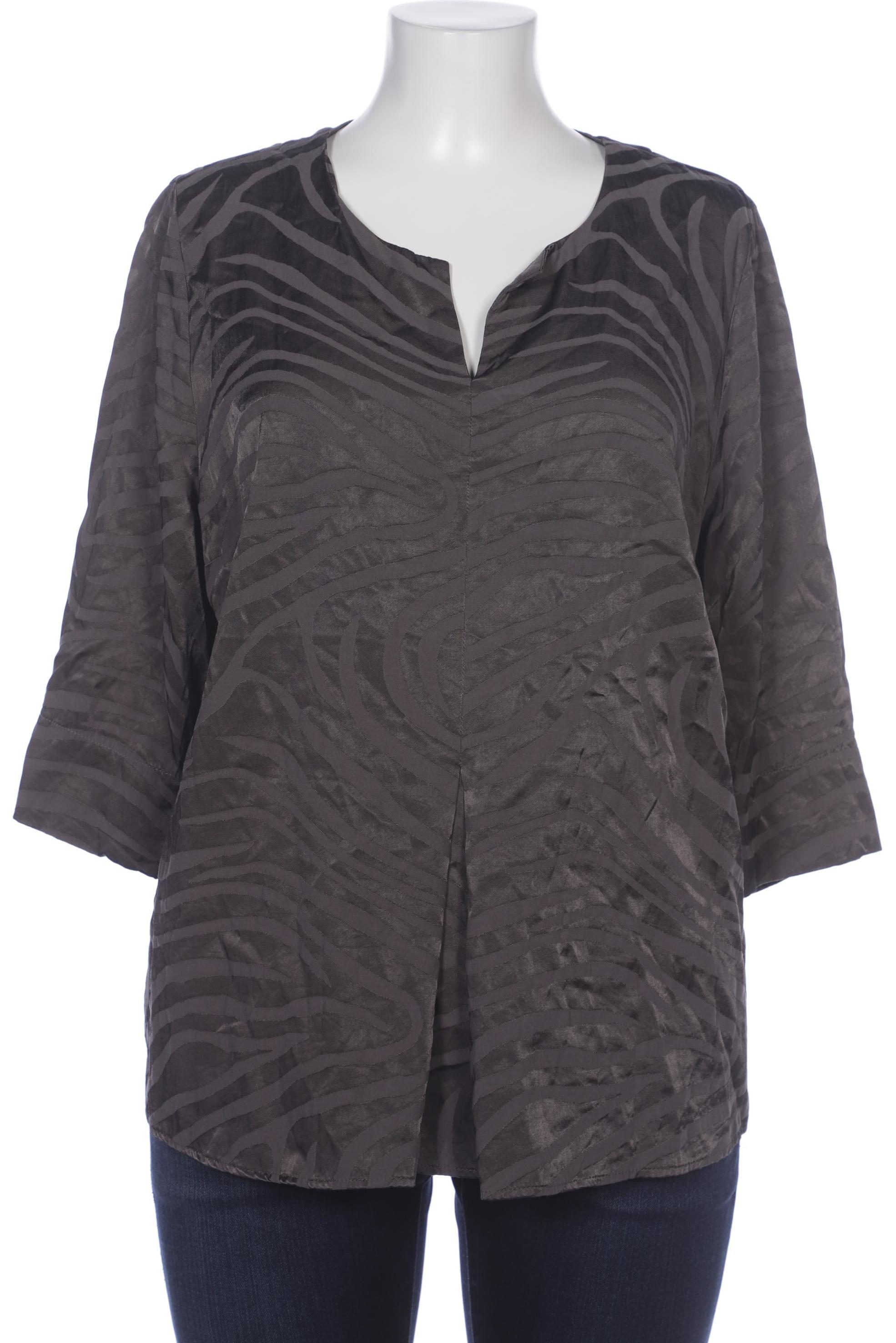 

Selection by Ulla Popken Damen Bluse, grau, Gr. 46