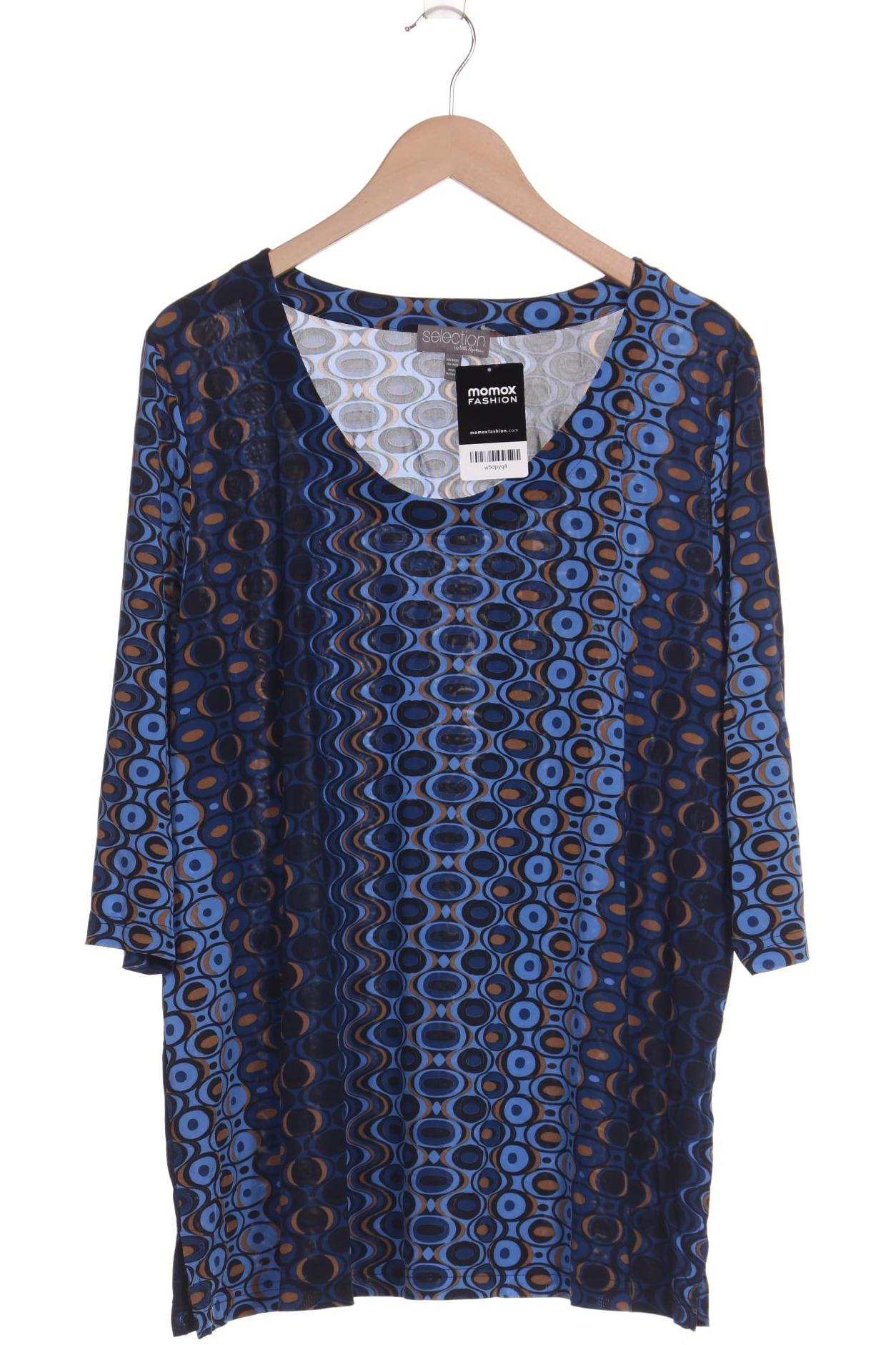 

Selection by Ulla Popken Damen Langarmshirt, blau, Gr. 50