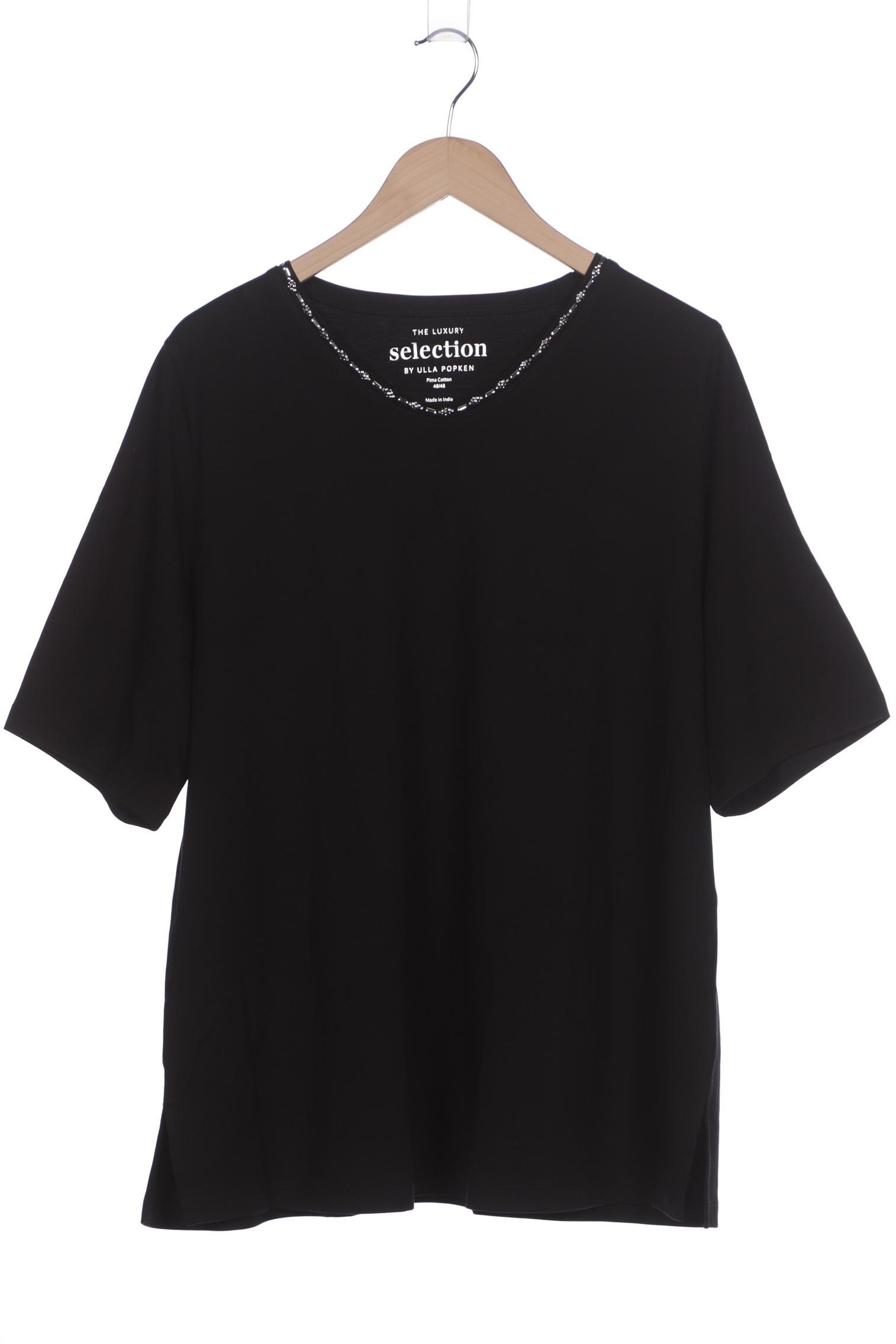 

Selection by Ulla Popken Damen T-Shirt, schwarz, Gr. 46
