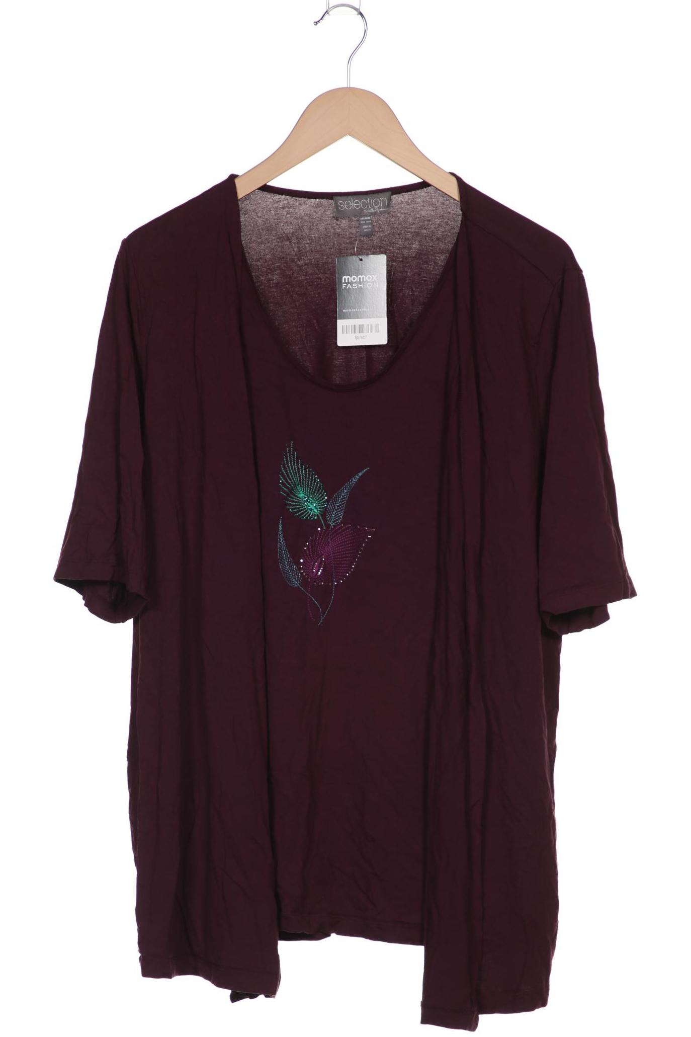 

Selection by Ulla Popken Damen Langarmshirt, bordeaux, Gr. 46