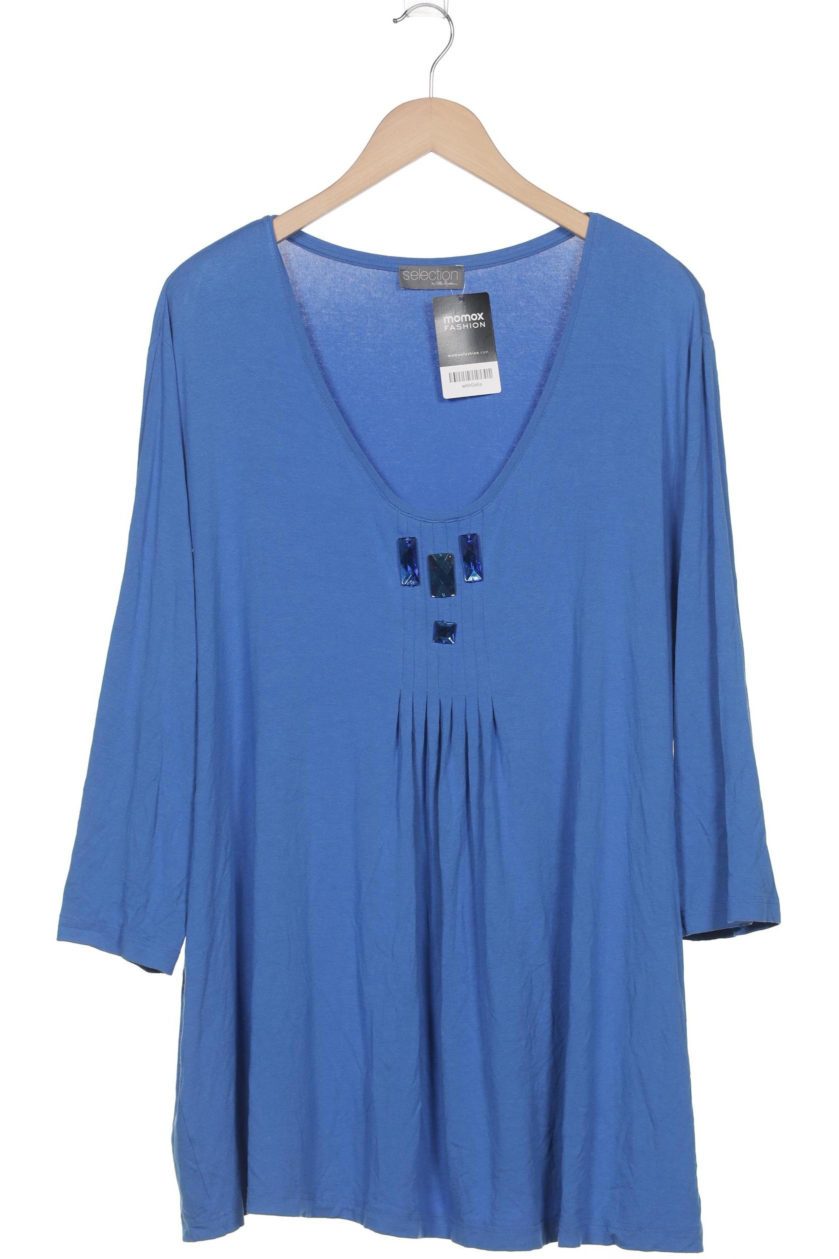 

Selection by Ulla Popken Damen Langarmshirt, blau, Gr. 48