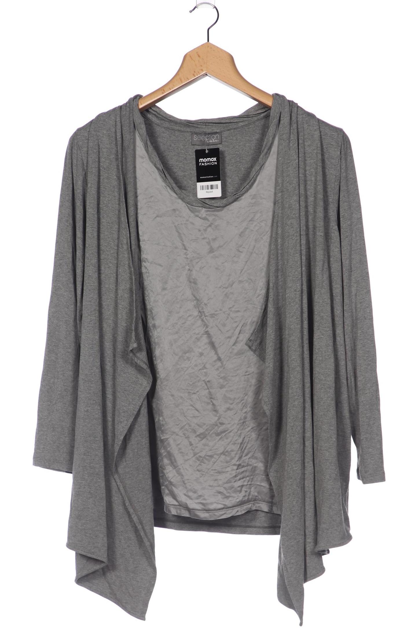 

Selection by Ulla Popken Damen Langarmshirt, grau, Gr. 50