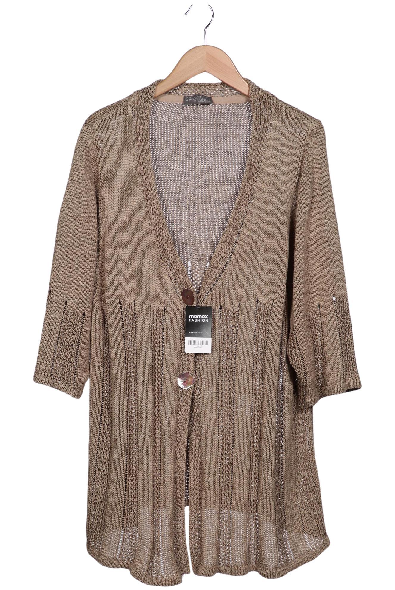 

Selection by Ulla Popken Damen Strickjacke, beige, Gr. 50