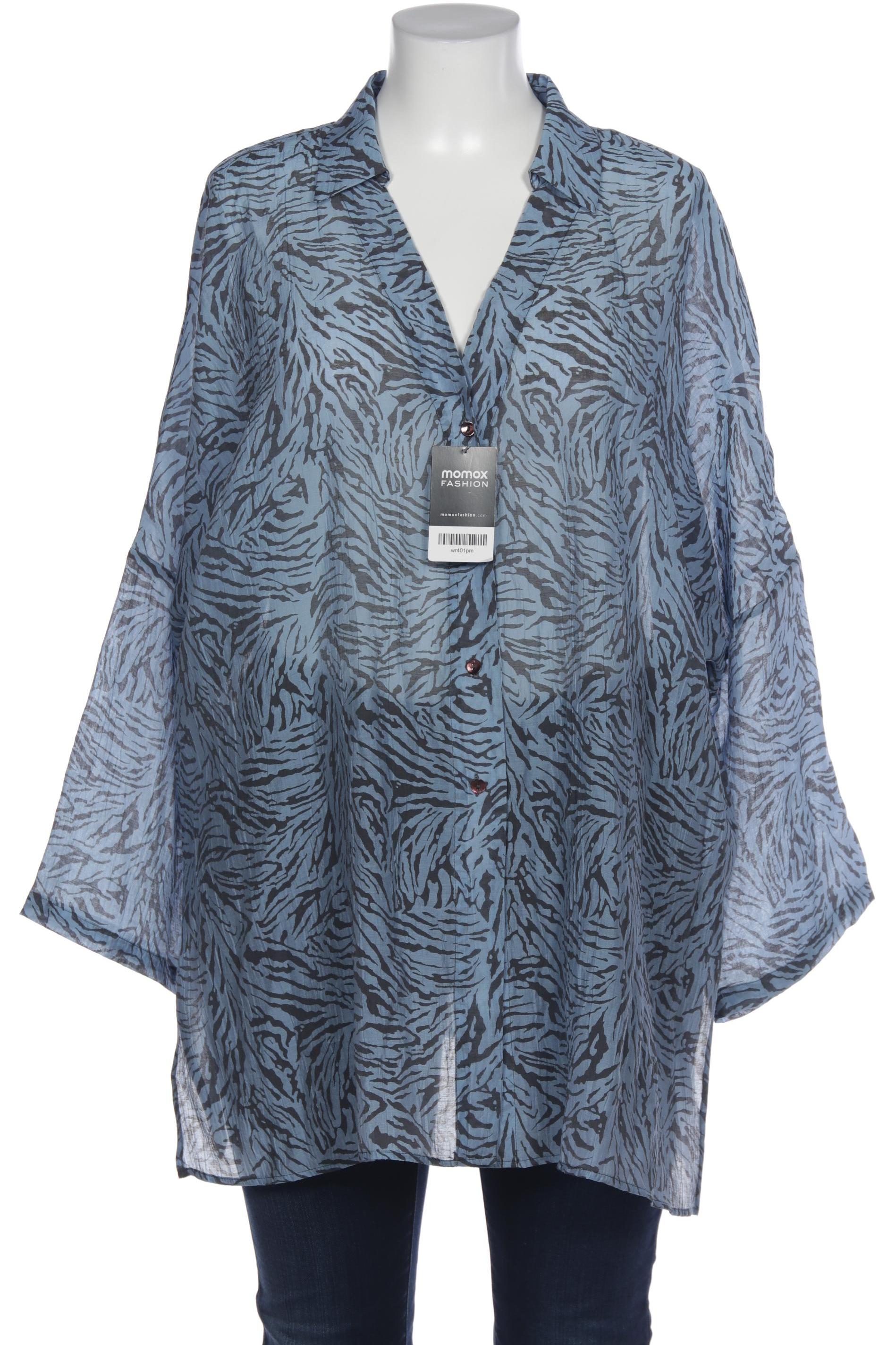 

Selection by Ulla Popken Damen Bluse, blau, Gr. 46