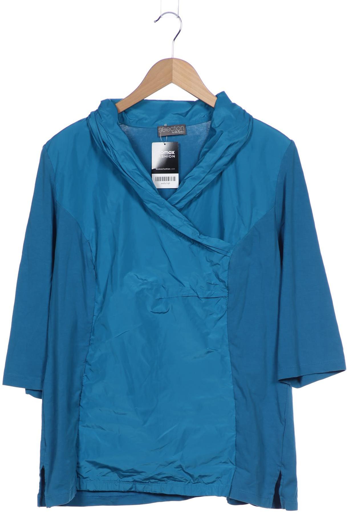 

Selection by Ulla Popken Damen Langarmshirt, blau, Gr. 50