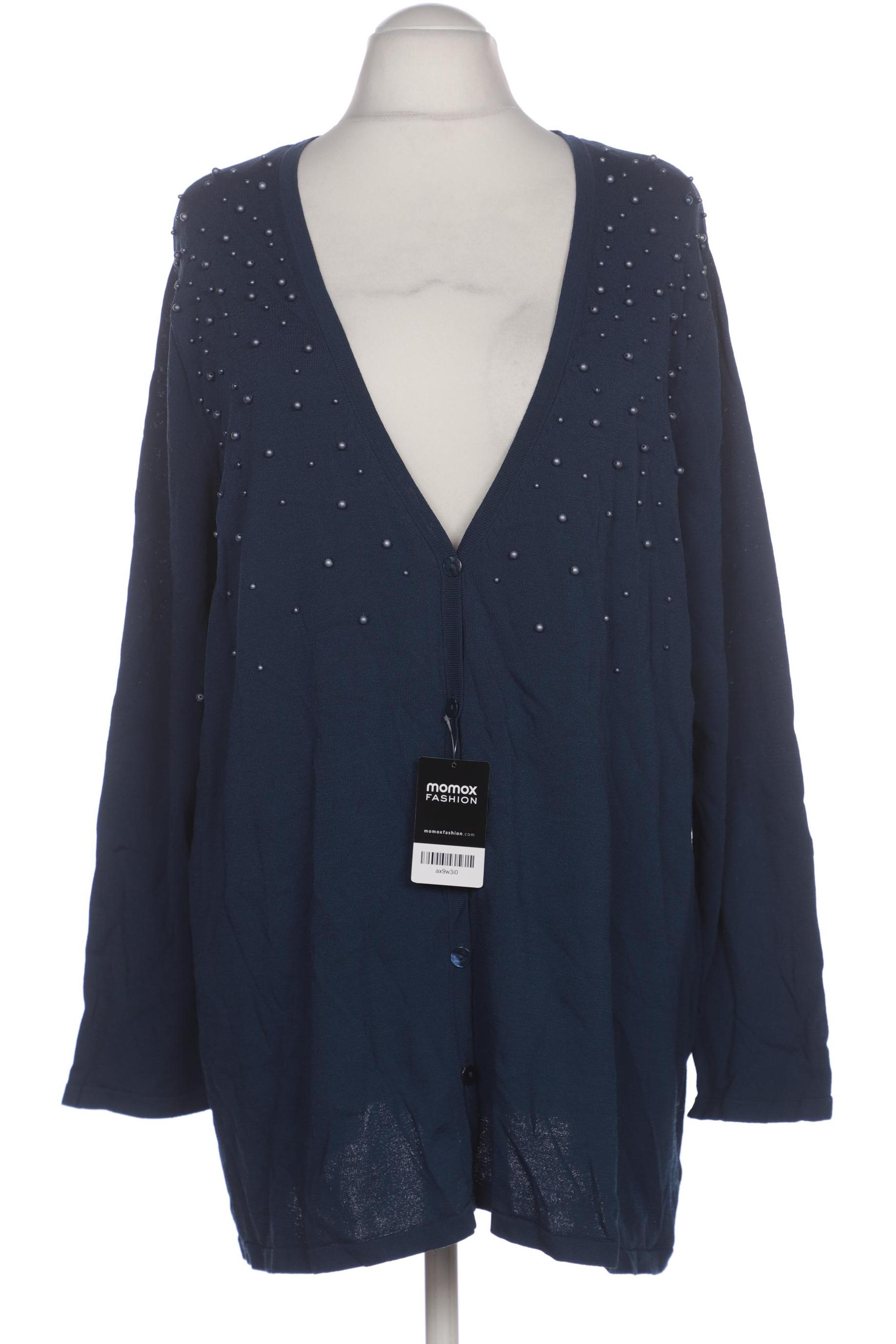 

Selection by Ulla Popken Damen Strickjacke, blau, Gr. 52