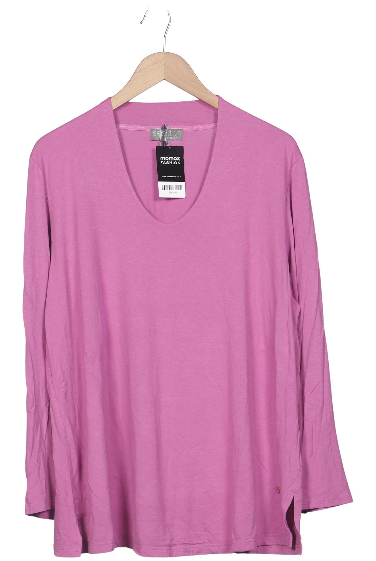 

Selection by Ulla Popken Damen Langarmshirt, pink, Gr. 50