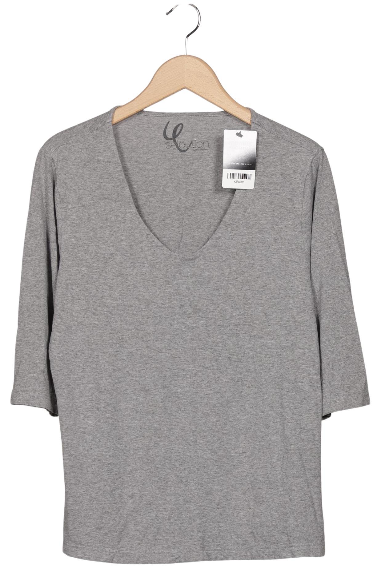 

Selection by Ulla Popken Damen Langarmshirt, grau, Gr. 42